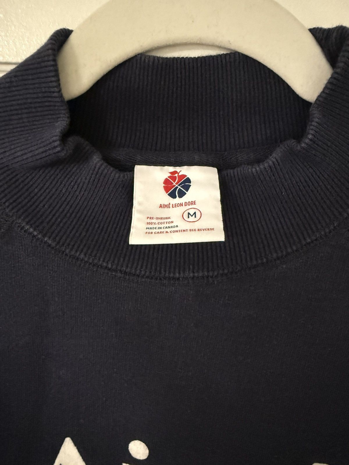 Aime Leon Dore Aime Leon Dore Navy Terry Mockneck Sweatshirt Size US M / EU 48-50 / 2 - 7 Thumbnail