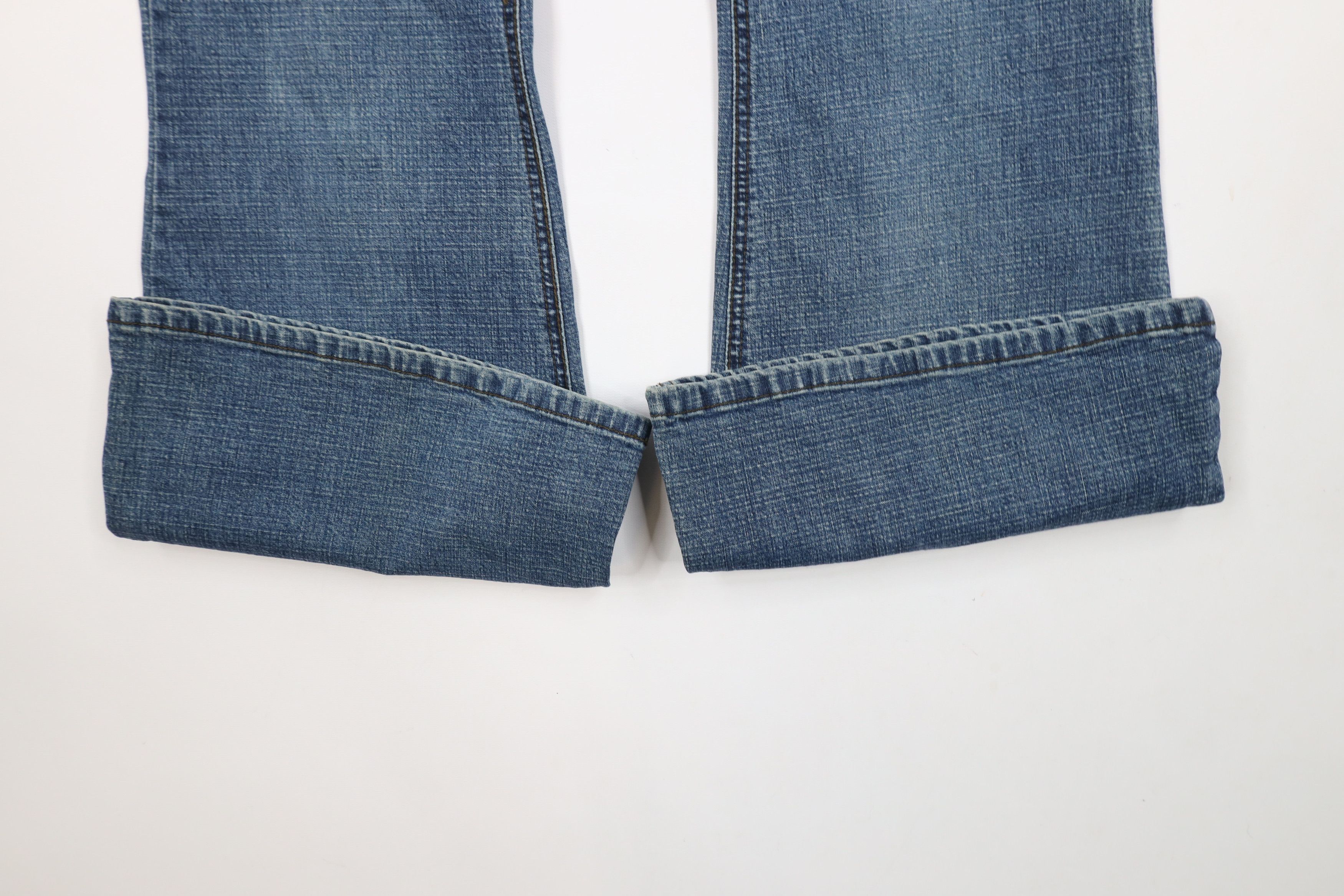 Vintage Vintage 90s Y2K Streetwear Tie Waist Flared Wide Leg Jeans Size 30" / US 8 / IT 44 - 5 Thumbnail