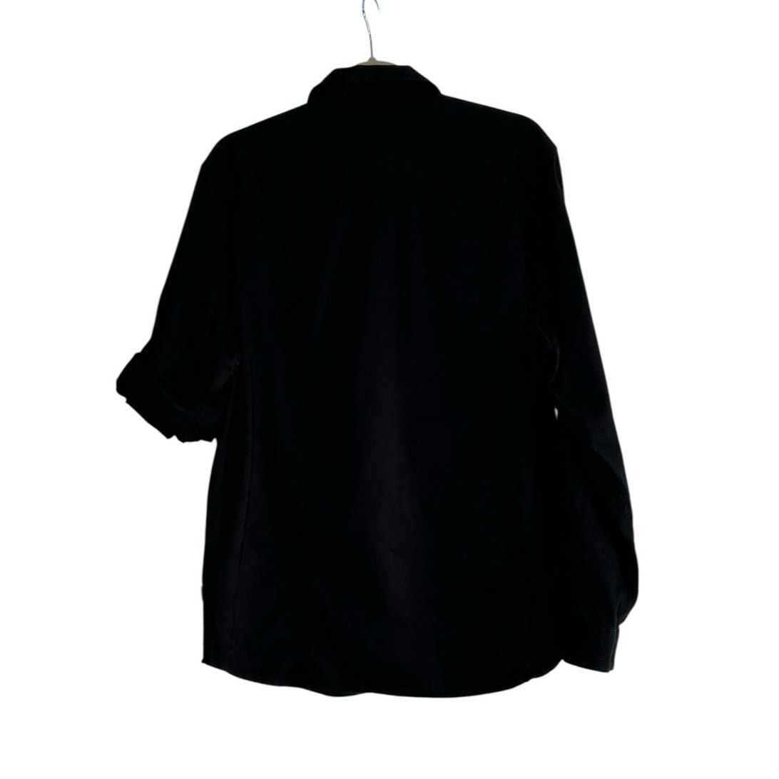 Calvin Klein Calvin Klein black button roll tab sleeves shirt size large Size US L / EU 52-54 / 3 - 6 Thumbnail