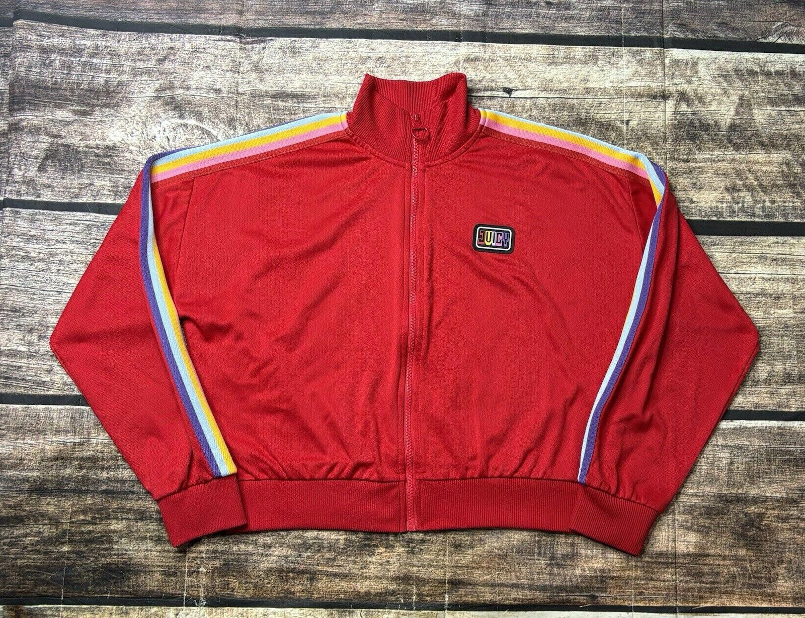 Juicy Couture Jeans Juicy by Juicy Couture Track Jacket Women's Medium Red Size M / US 6-8 / IT 42-44 - 1 Thumbnail