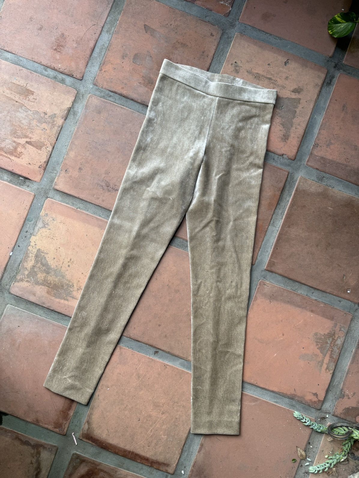 Other Leggiadro Black Velvet Leggings Size 25" / US 0 / IT 36 - 1 Thumbnail