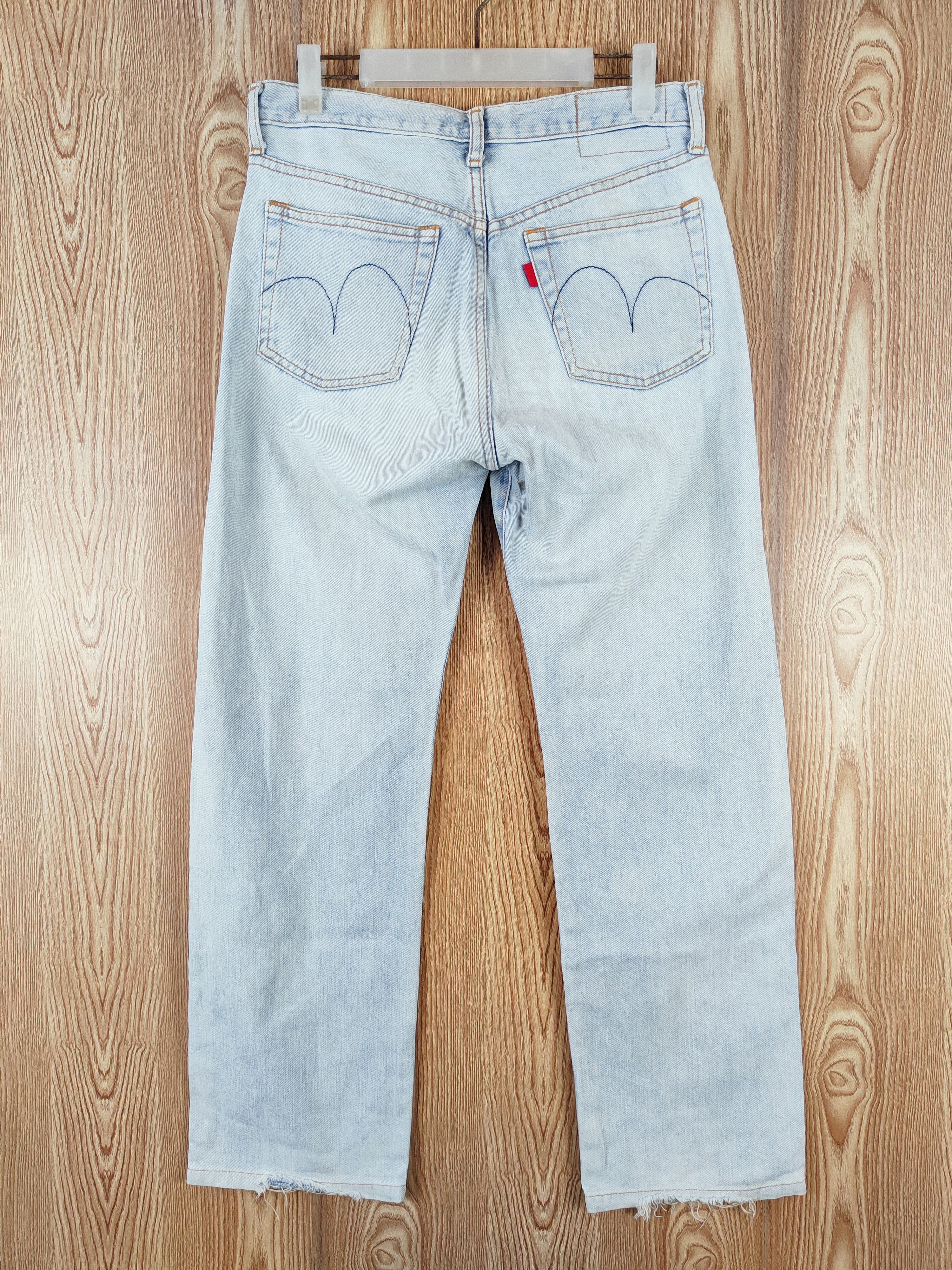 Oldblue Co. Old Blue vintage Blue Faded Distressed Ripped Jeans #W531 Size US 30 / EU 46 - 7 Thumbnail
