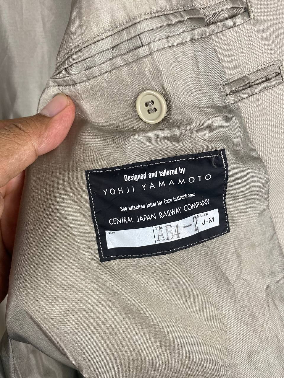 Yohji Yamamoto yohji yamamoto central japan railway company jacket Size US M / EU 48-50 / 2 - 8 Thumbnail