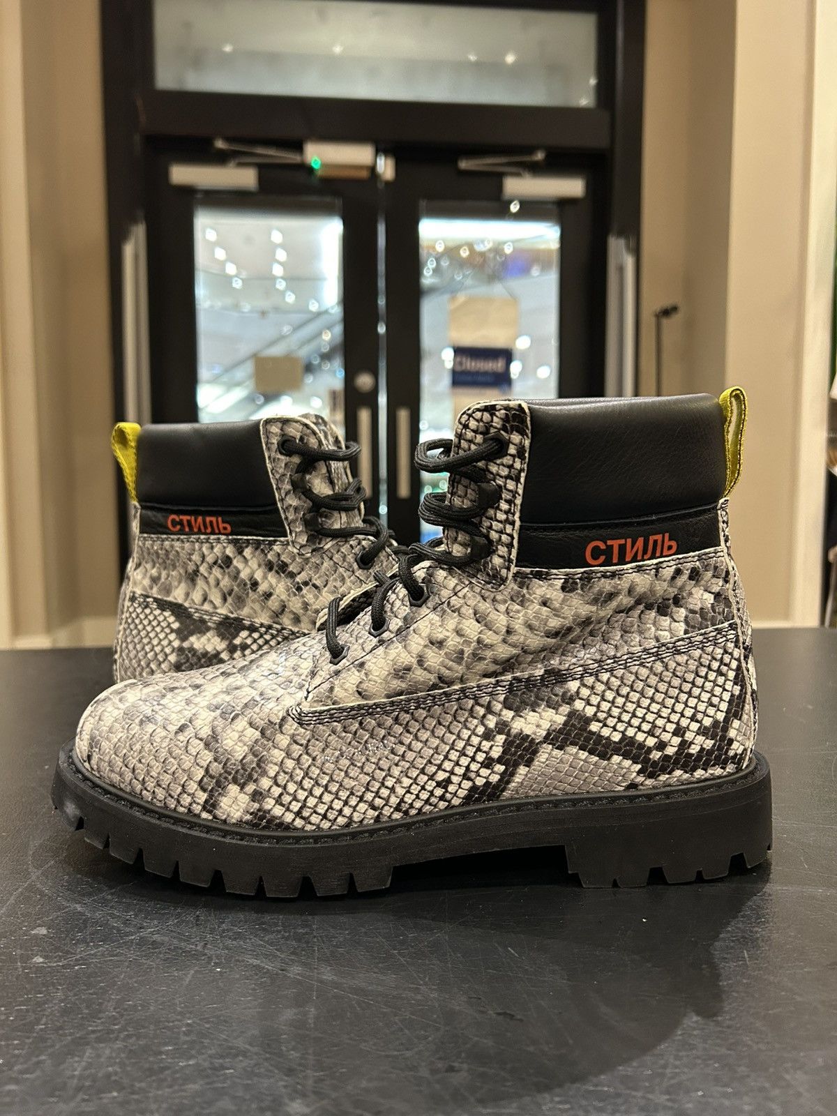 Heron Preston Heron Preston Snakeskin 6” Boot Size US 10 / EU 43 - 1 Thumbnail
