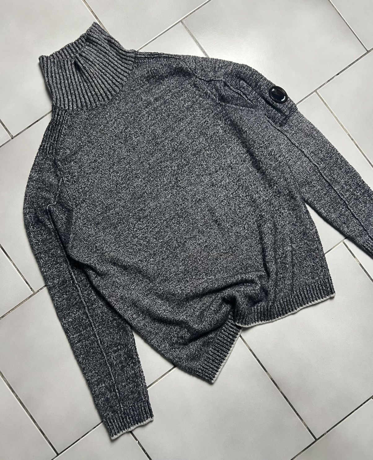 C.P. Company Pull col roulé en laine C.P. Company Homme gris Taille L Size US XXS / EU 40 - 2 Thumbnail