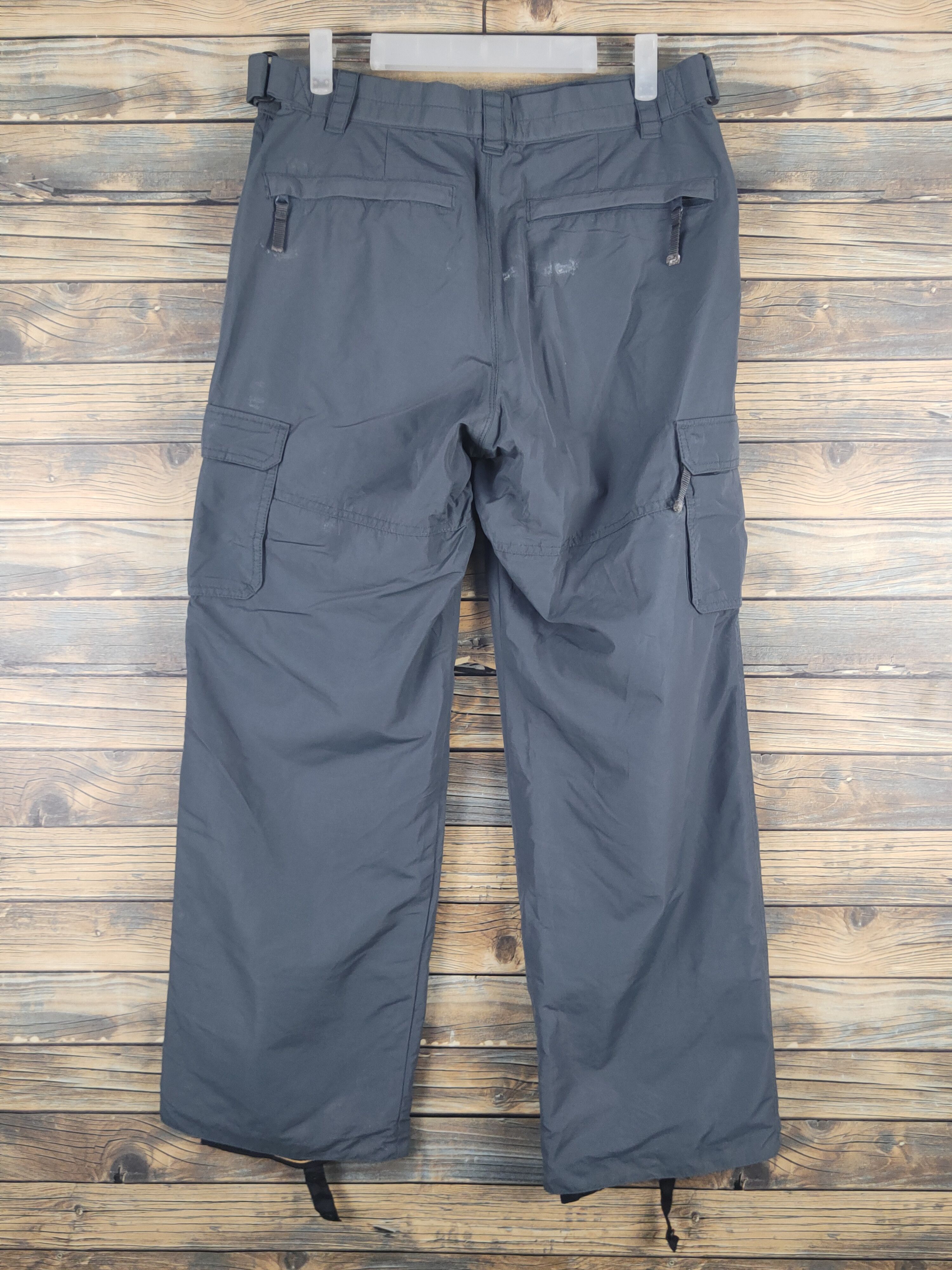 Japanese Brand DL Naked Dark Gray Multipocket Tactical Cargo Pants #1526 Size US 32 / EU 48 - 8 Thumbnail