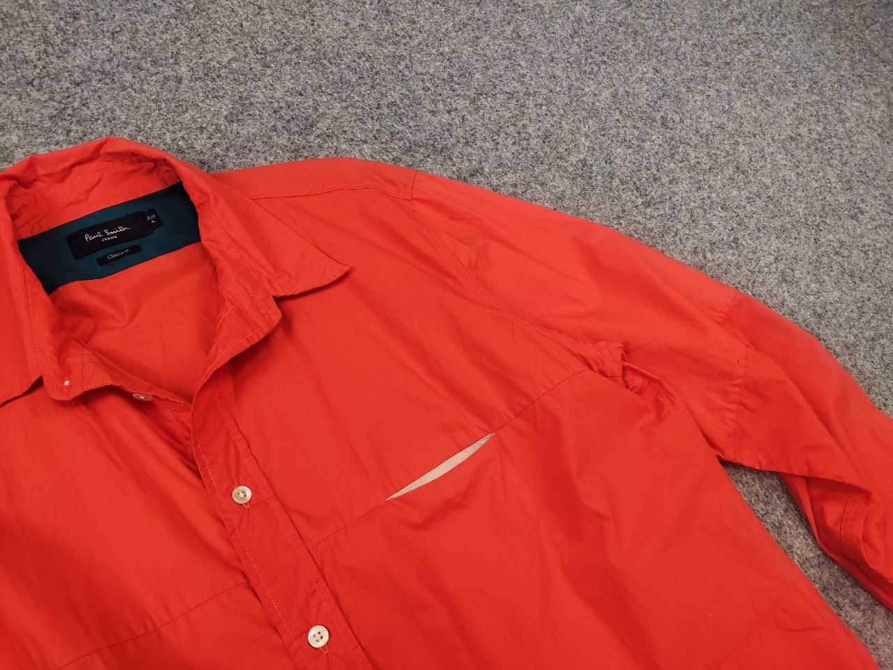 Paul Smith Paul Smith Vintage orange button-down shirt with pockets Size US L / EU 52-54 / 3 - 6 Thumbnail