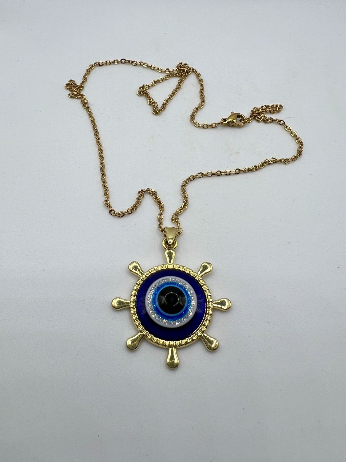 Jewelry Big Evil Eye Chain Necklace Size ONE SIZE - 4 Thumbnail