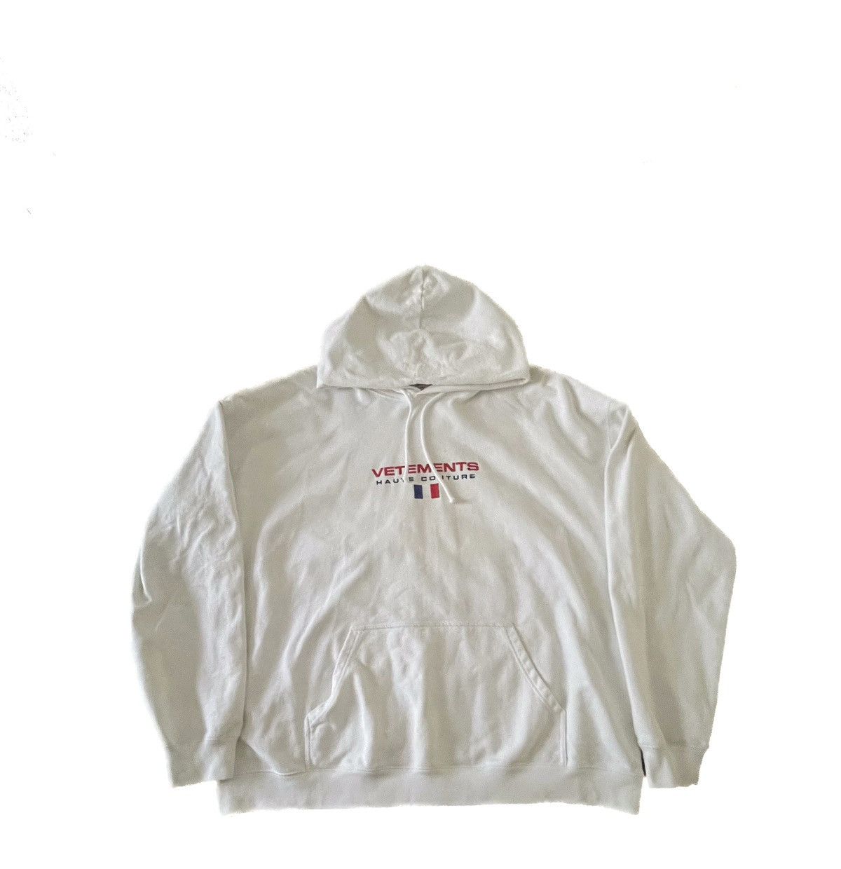 Vetements Vetements White Haute Couture Logo Oversized Hoodie Large L Size US L / EU 52-54 / 3 - 1 Thumbnail