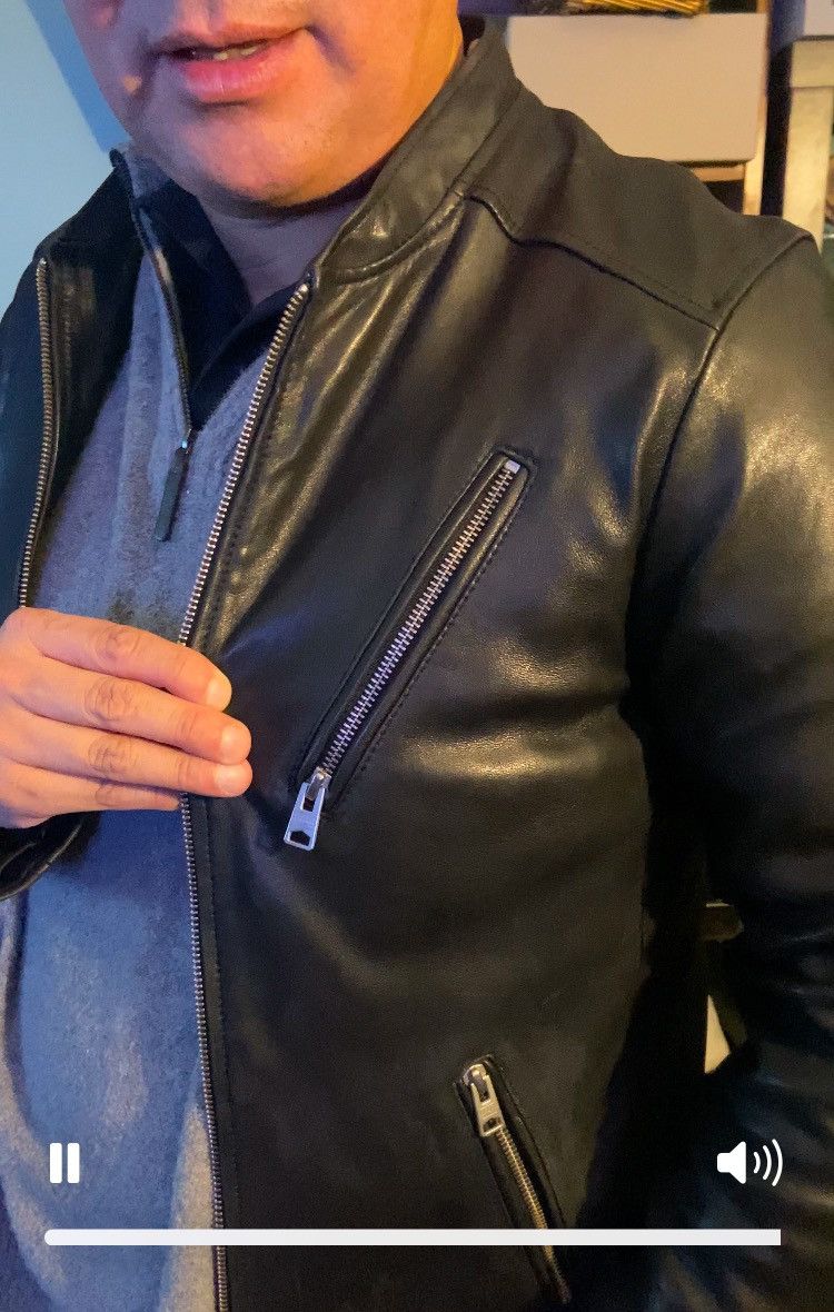 Allsaints AllSaints leather bomber Size US M / EU 48-50 / 2 - 2 Thumbnail