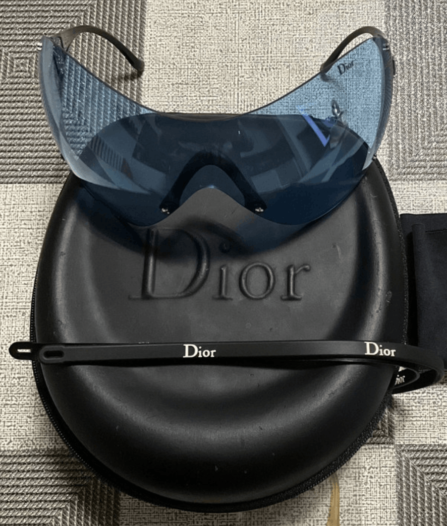 Dior DIOR Sunglasses Ski Pop Mask Wrap Shield Logo Bike Size ONE SIZE - 1 Thumbnail