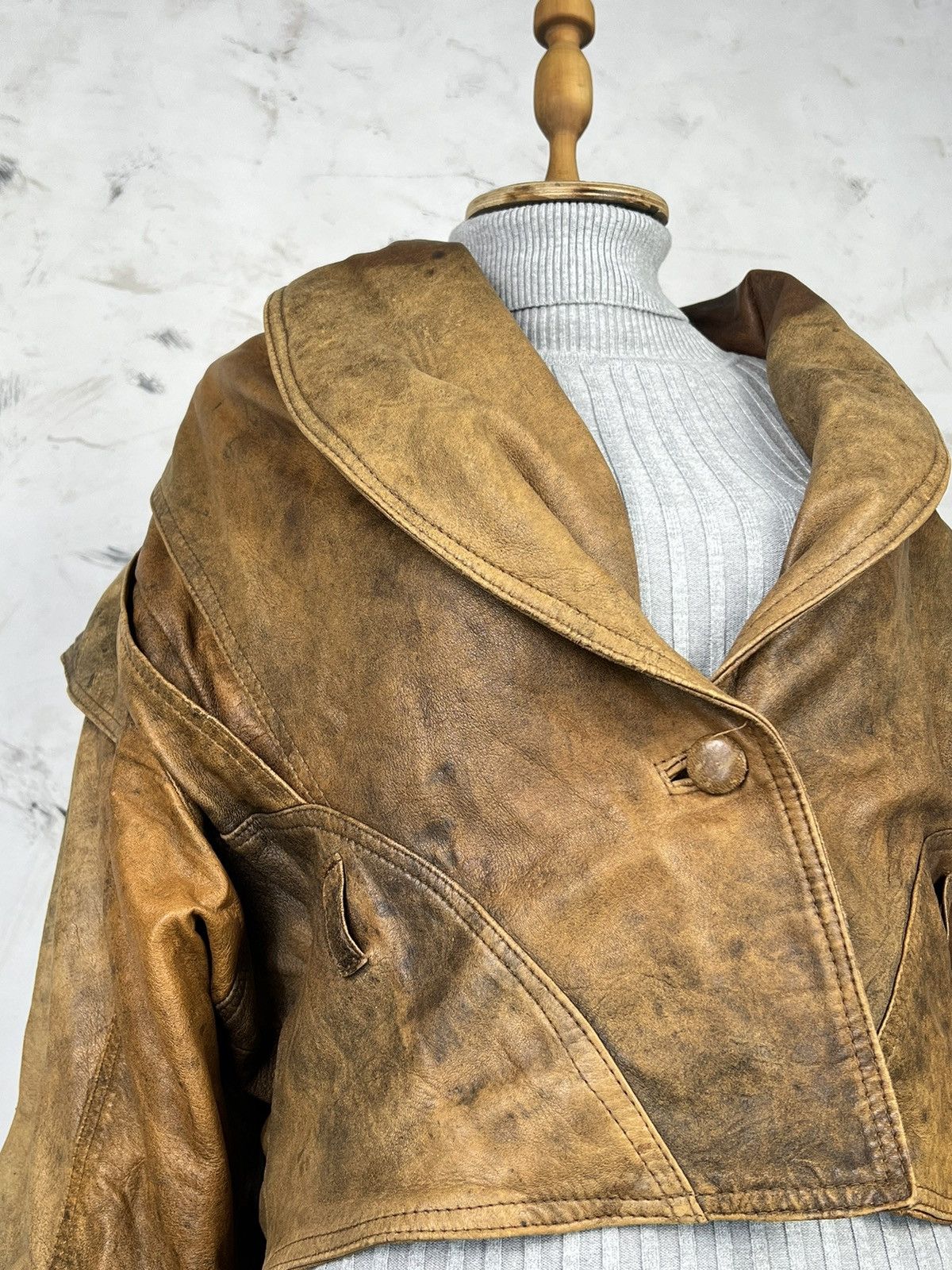 Vera Pelle Vintage Vera Pelle Leather Jacket Size M - L Size M / US 6-8 / IT 42-44 - 7 Thumbnail