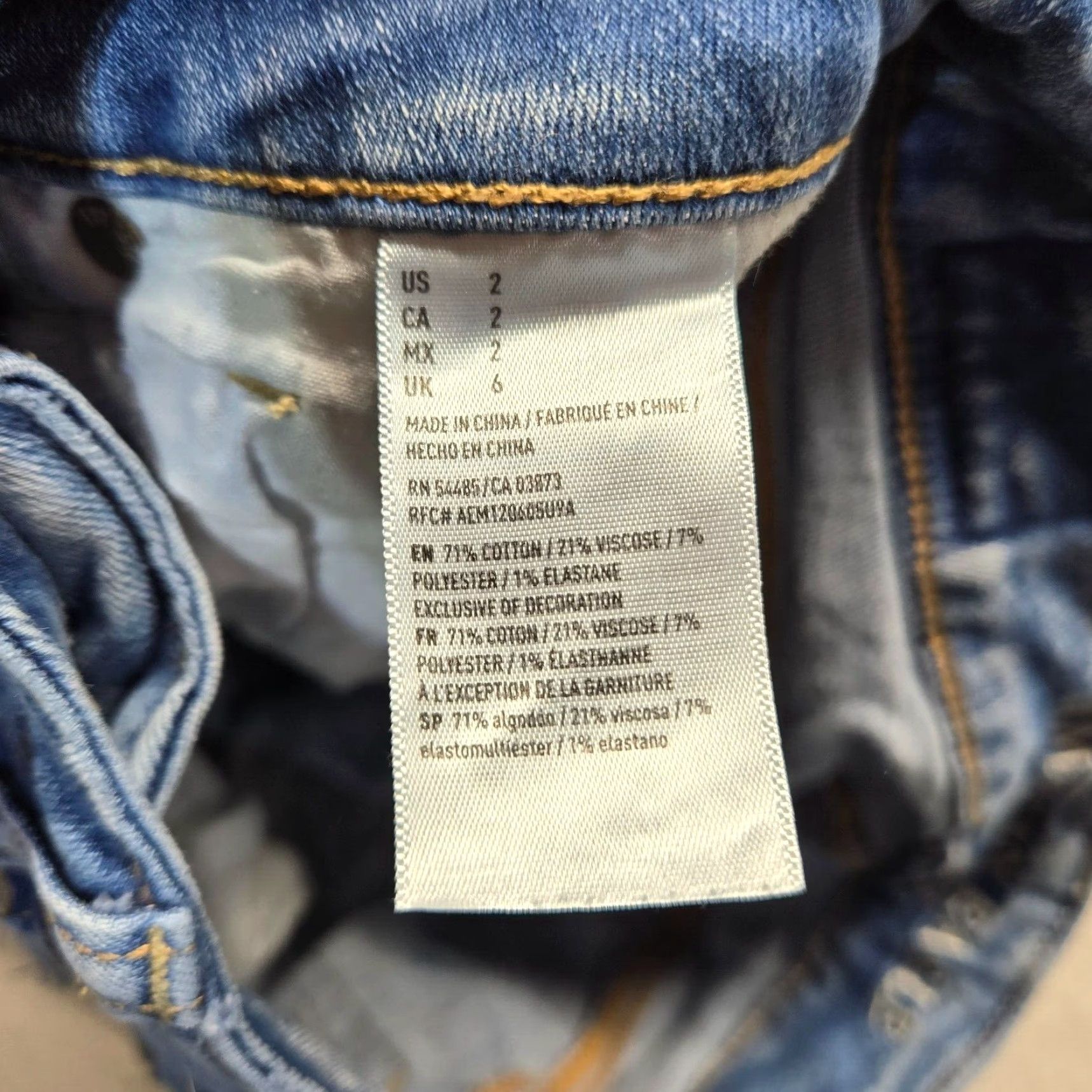 American Eagle Outfitters American Eagle Outfitters Denim Shorts Midi Next Level Stretch X Blue Women's Size 2 Shirt? Size 26" / US 2 / IT 38 - 3 Thumbnail