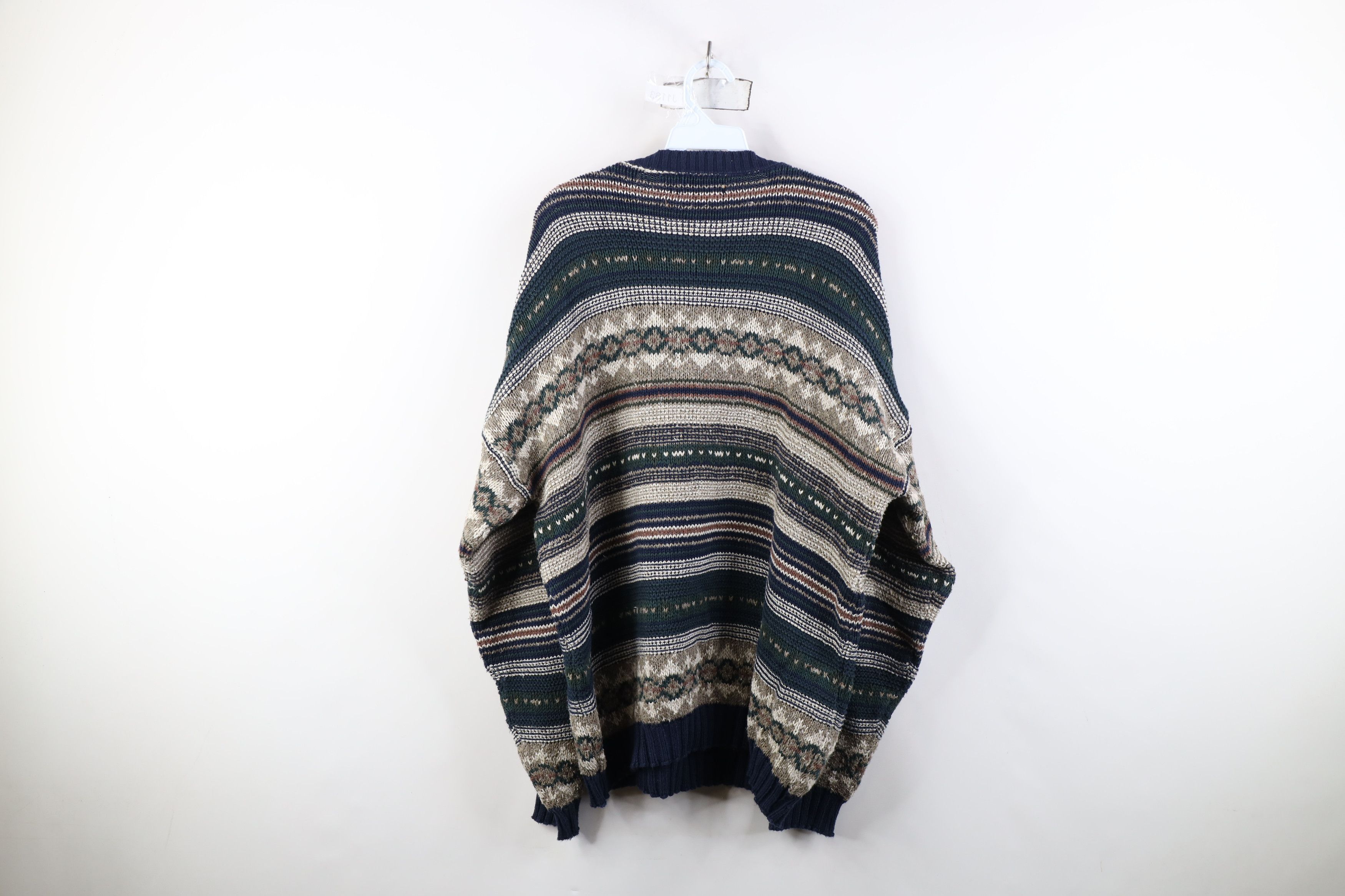 Vintage Vintage 90s Streetwear Fair Isle Knit Crewneck Sweater USA Size US L / EU 52-54 / 3 - 10 Thumbnail