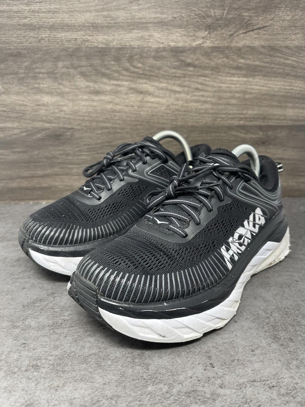 Other HOKA Bondi 7 Shoes Mens Size 8 Black White Sneakers One One Size US 8 / EU 41 - 2 Thumbnail
