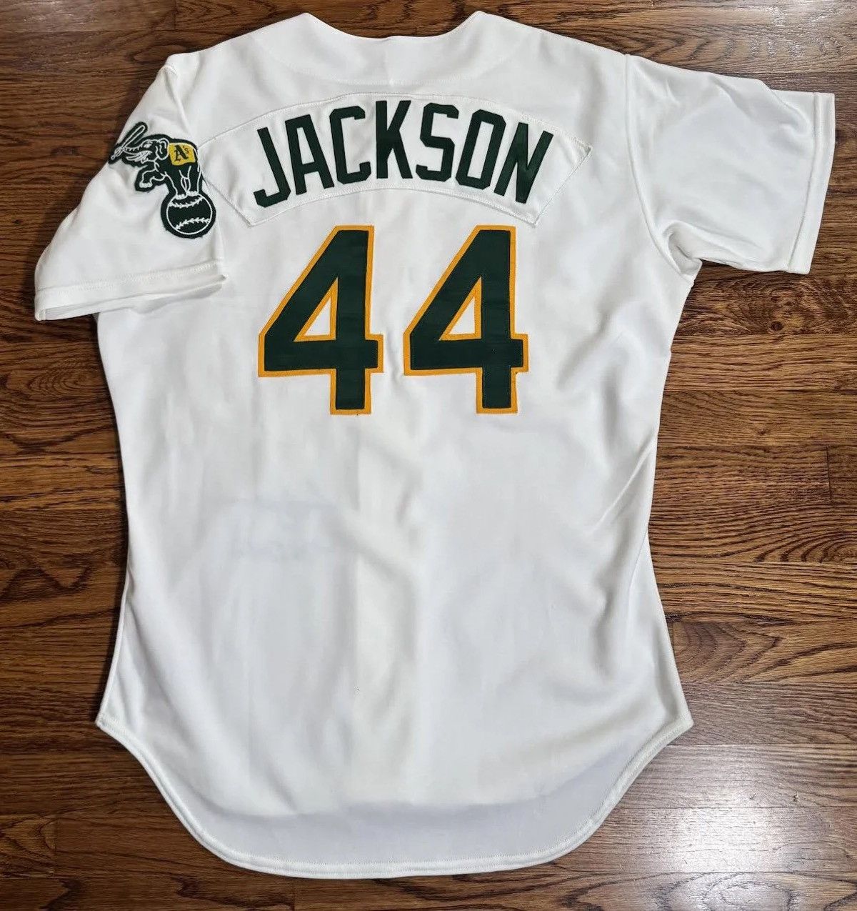 Vintage Vintage Rawlings Oakland Athletics 1989 ReggieJackson Jersey Size US XL / EU 56 / 4 - 4 Thumbnail