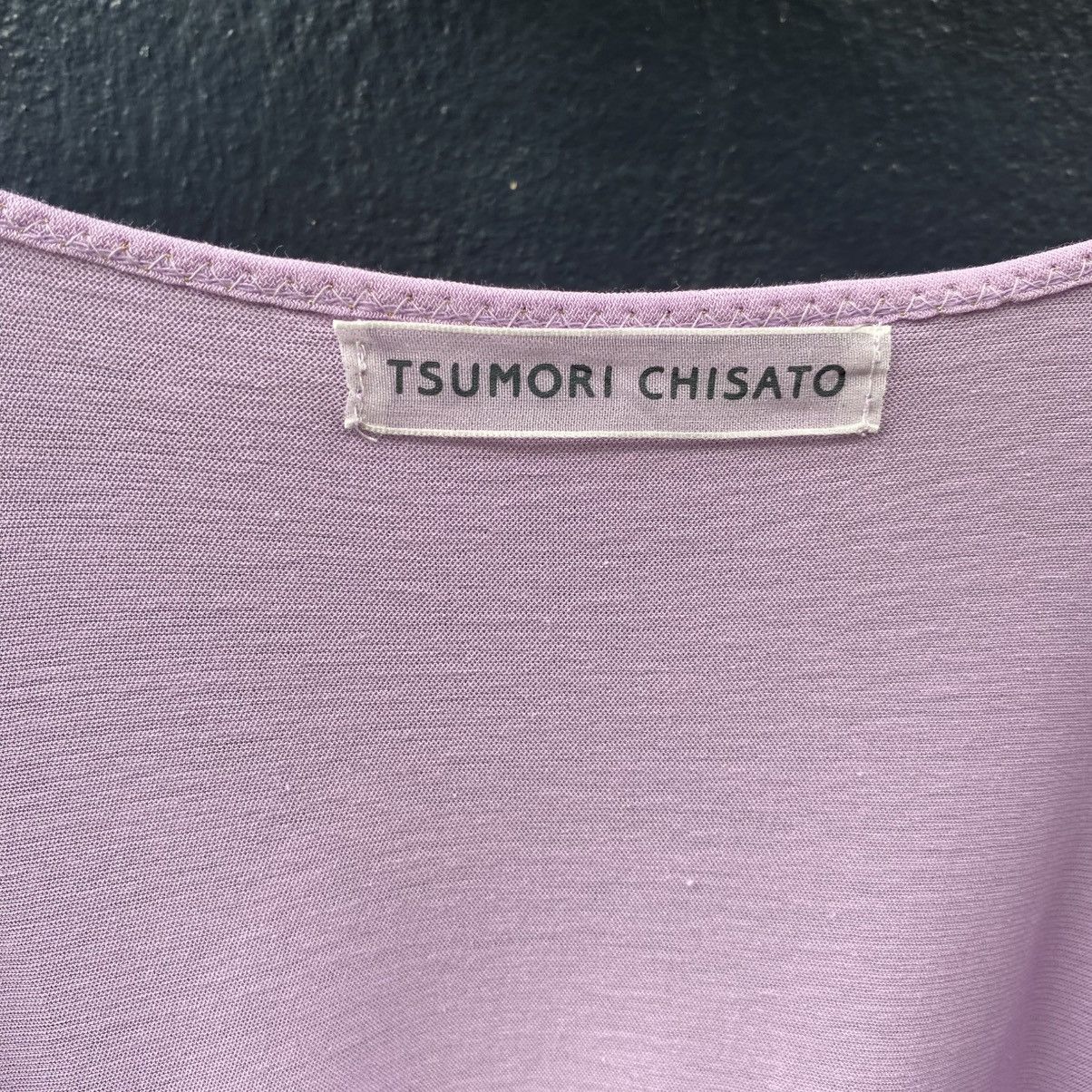 Tsumori Chisato Tsumori Chisato Lilac Draped V-Neck Top Size XS / US 0-2 / IT 36-38 - 5 Thumbnail