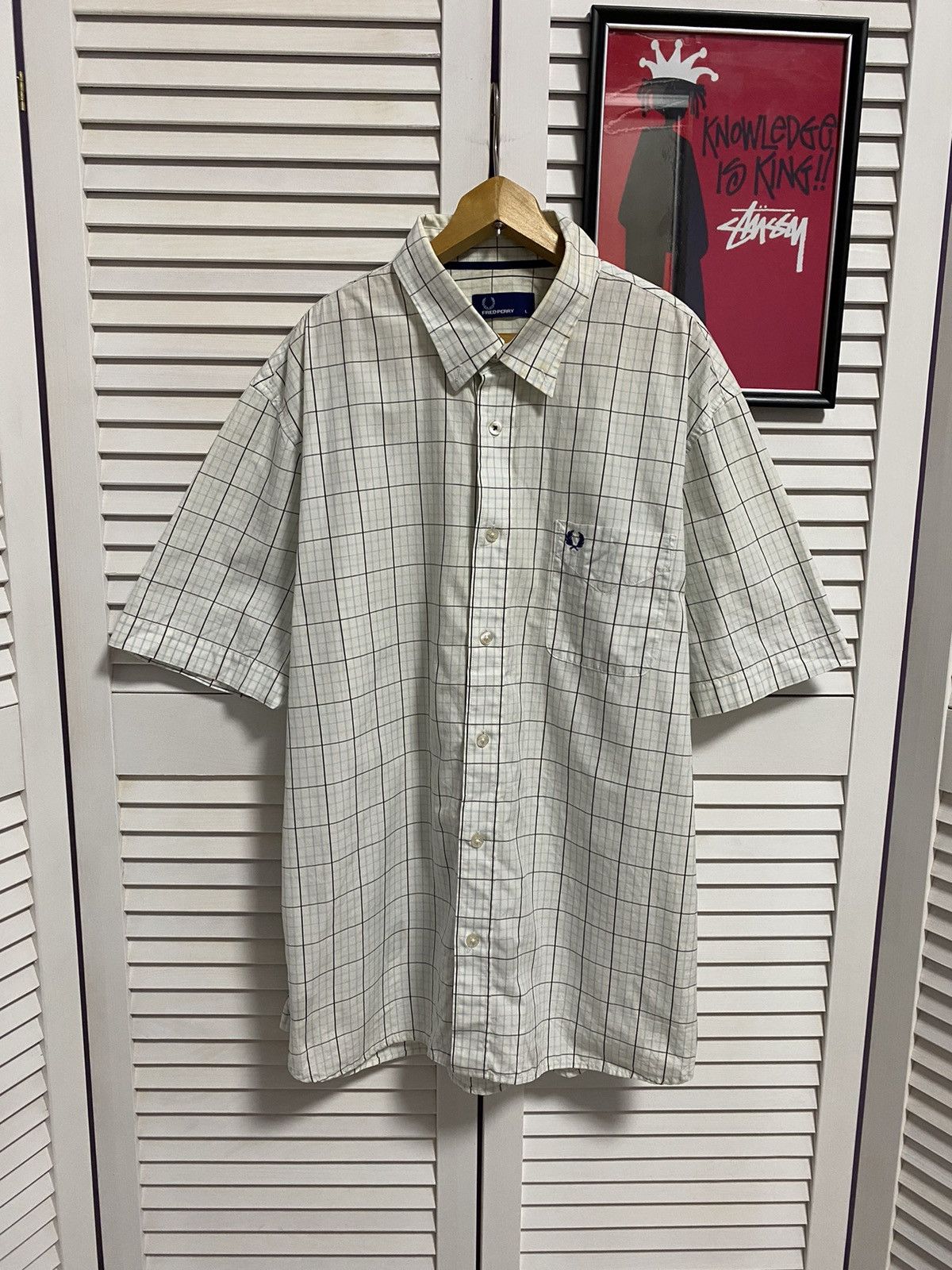 Fred Perry Vintage Shirt Tee Button Up Fred Perry Large Pattern Striped Size US L / EU 52-54 / 3 - 1 Thumbnail
