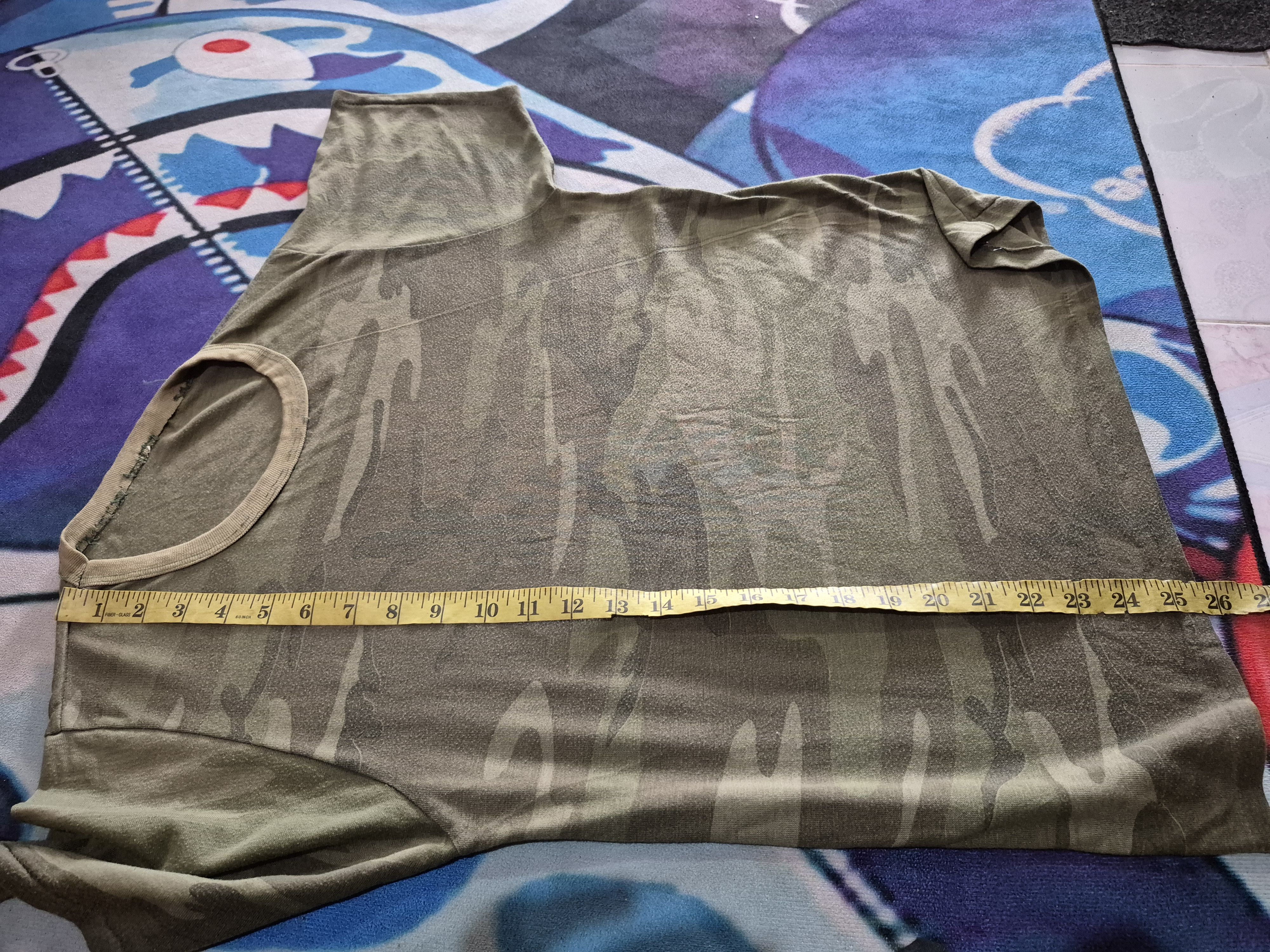 Vintage 🔥 Vintage 90s Army Camo Paper Thin Tee Size US M / EU 48-50 / 2 - 9 Thumbnail