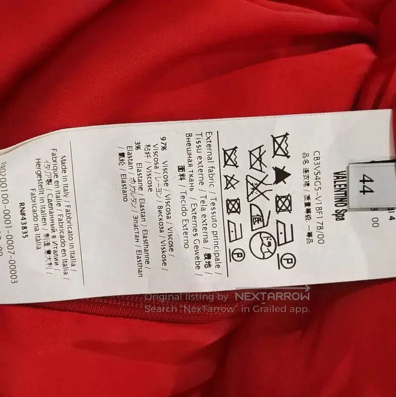 Valentino Valentino Red Silk Short Sleeve Dress . Size L / US 10 / IT 46 - 6 Thumbnail