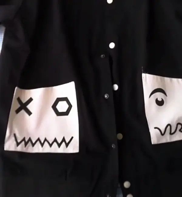VIBE Rare cartoon pocket jacket graphic aesthetic Size US L / EU 52-54 / 3 - 6 Thumbnail