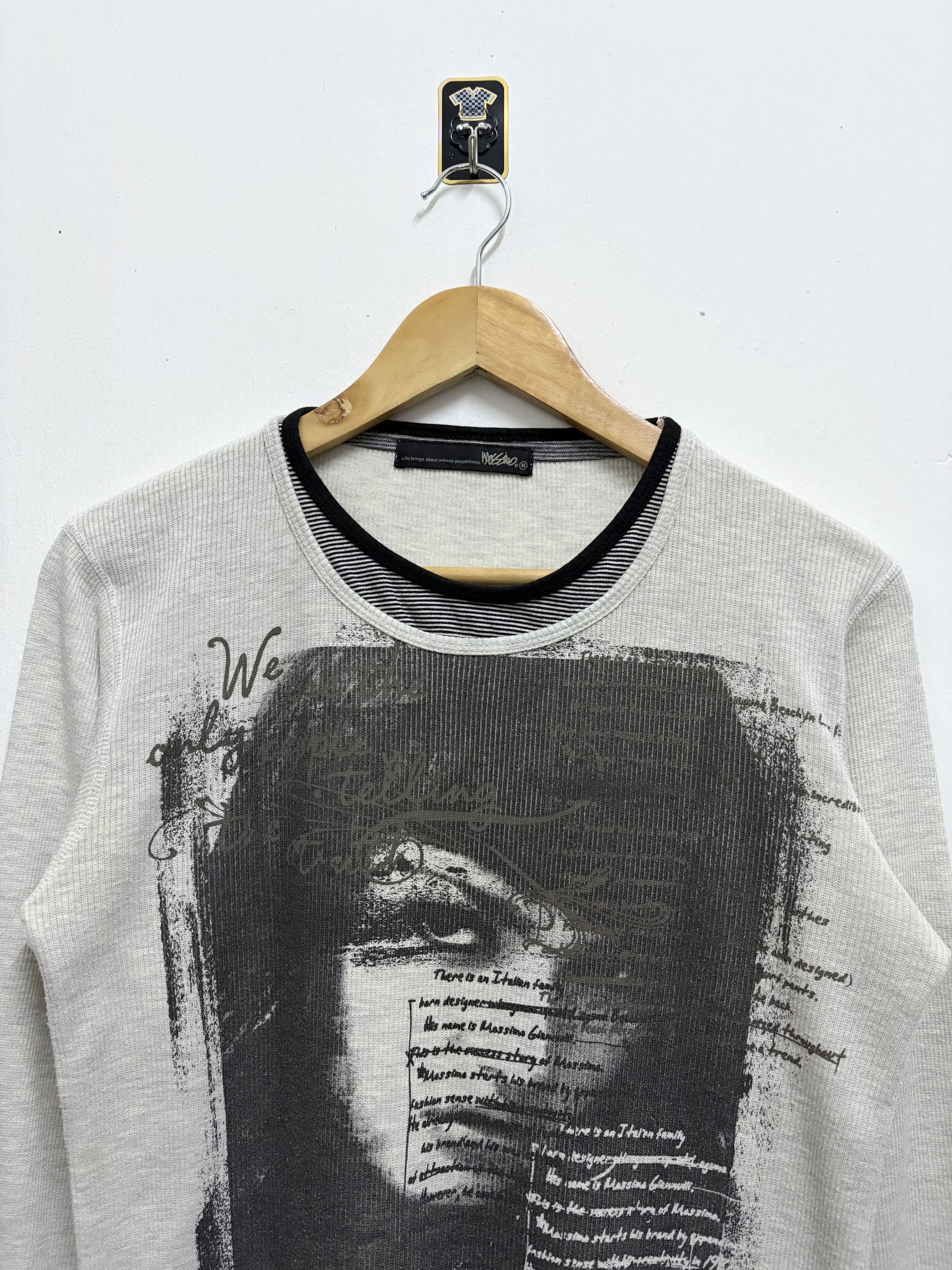 Hysteric Glamour × If Six Was Nine × Mossimo 2000's Mossimo - " Emo Style LGB " Waffle L/S T-Shirt Size US M / EU 48-50 / 2 - 3 Thumbnail