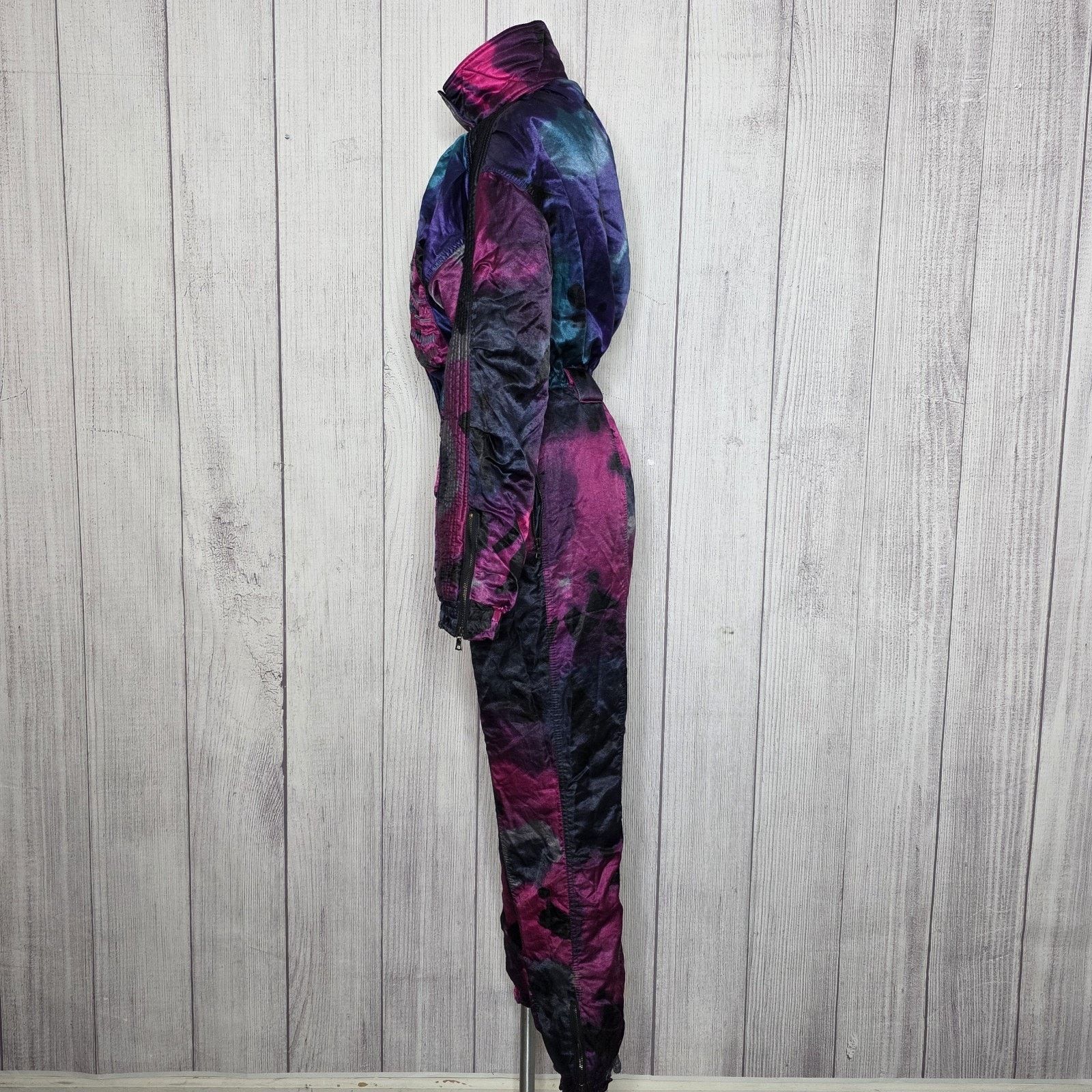 Vintage Vintage 80s 90s Neon Splatter Abstract Snowsuit One Piece Size 29" - 6 Thumbnail
