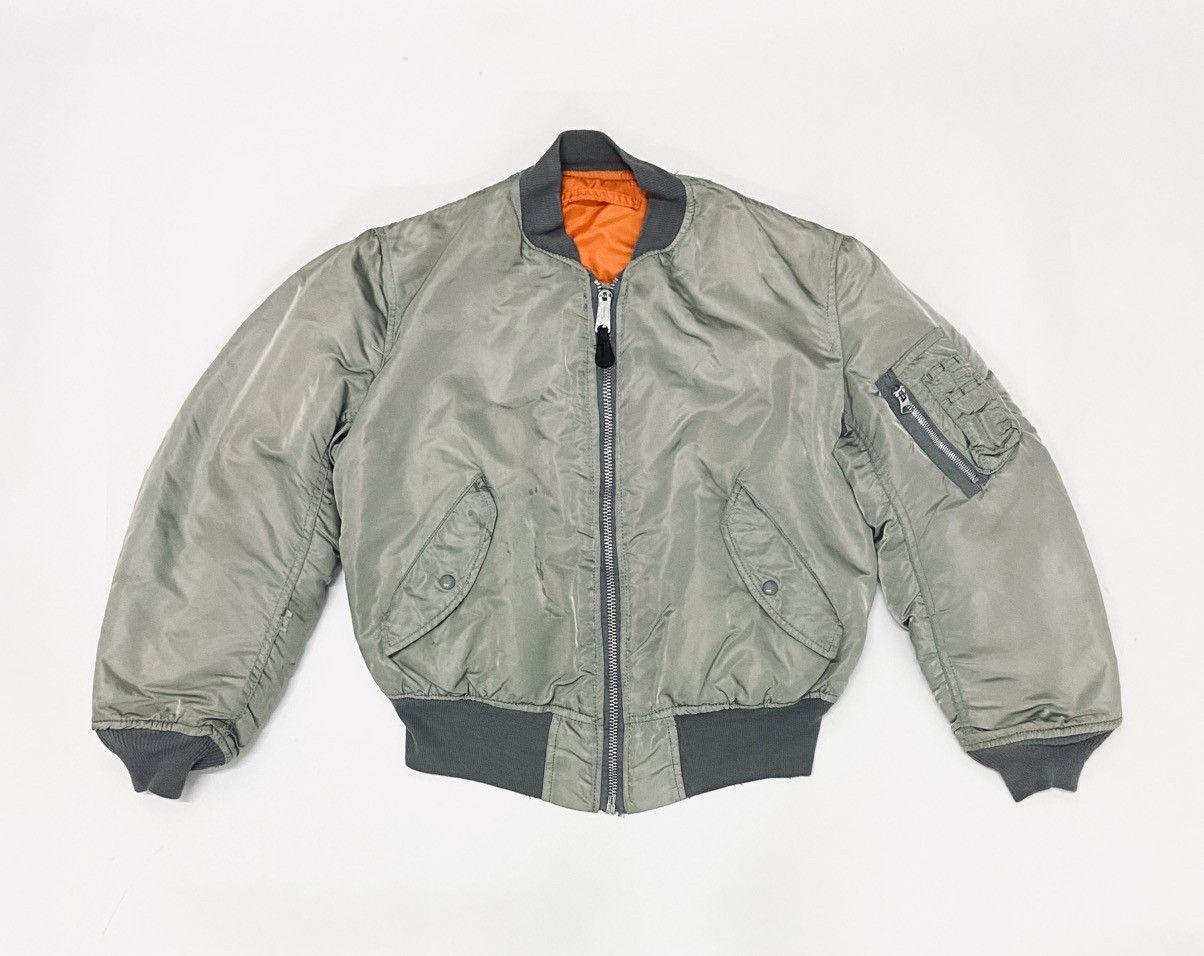 Alpha Industries × Vintage VINTAGE ALPHA INDUSTRIES USA BOMBER JACKET Size US M / EU 48-50 / 2 - 5 Thumbnail