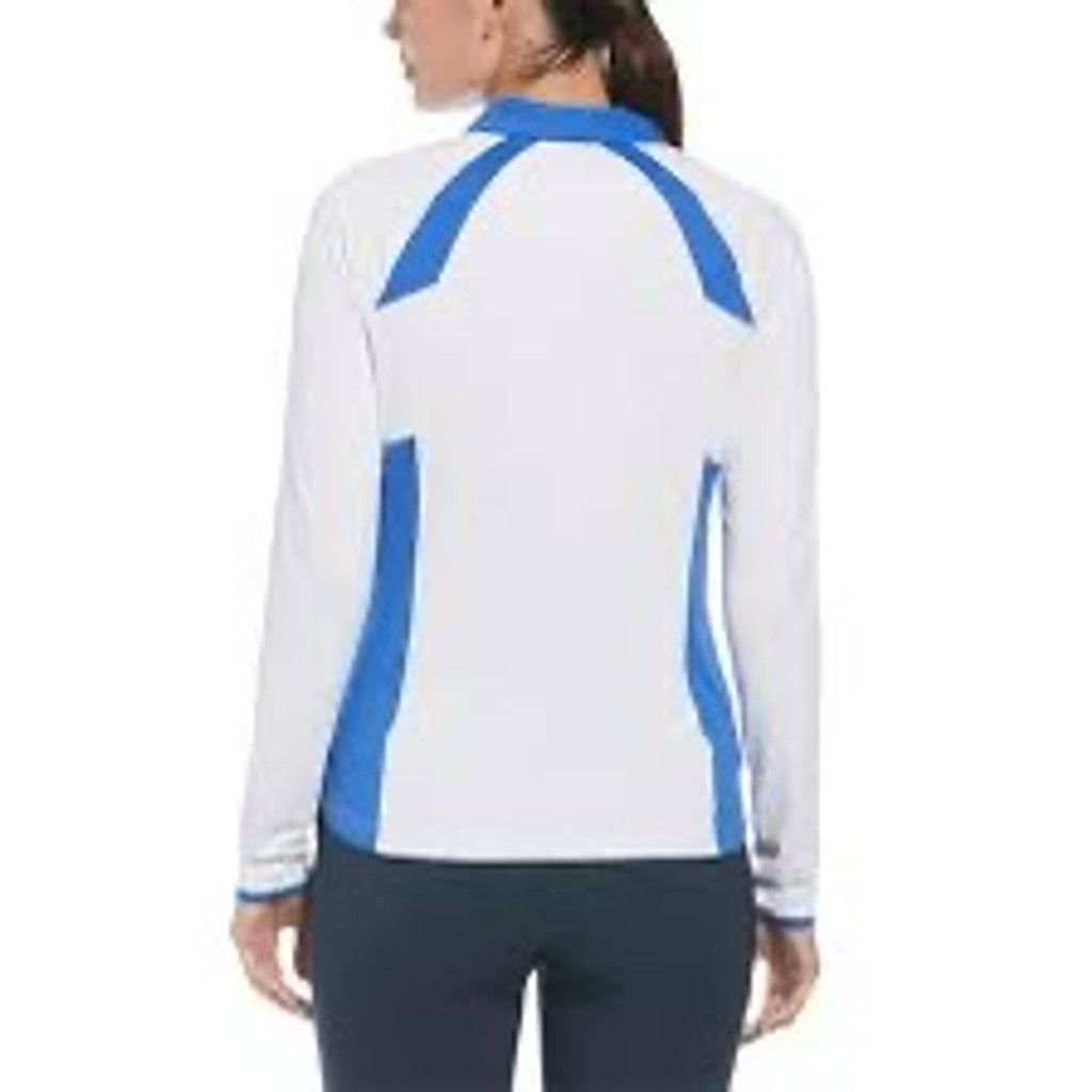 Original Penguin Penguin white and blue Colorblock Half Zip Polo Size L Size L / US 10 / IT 46 - 3 Thumbnail