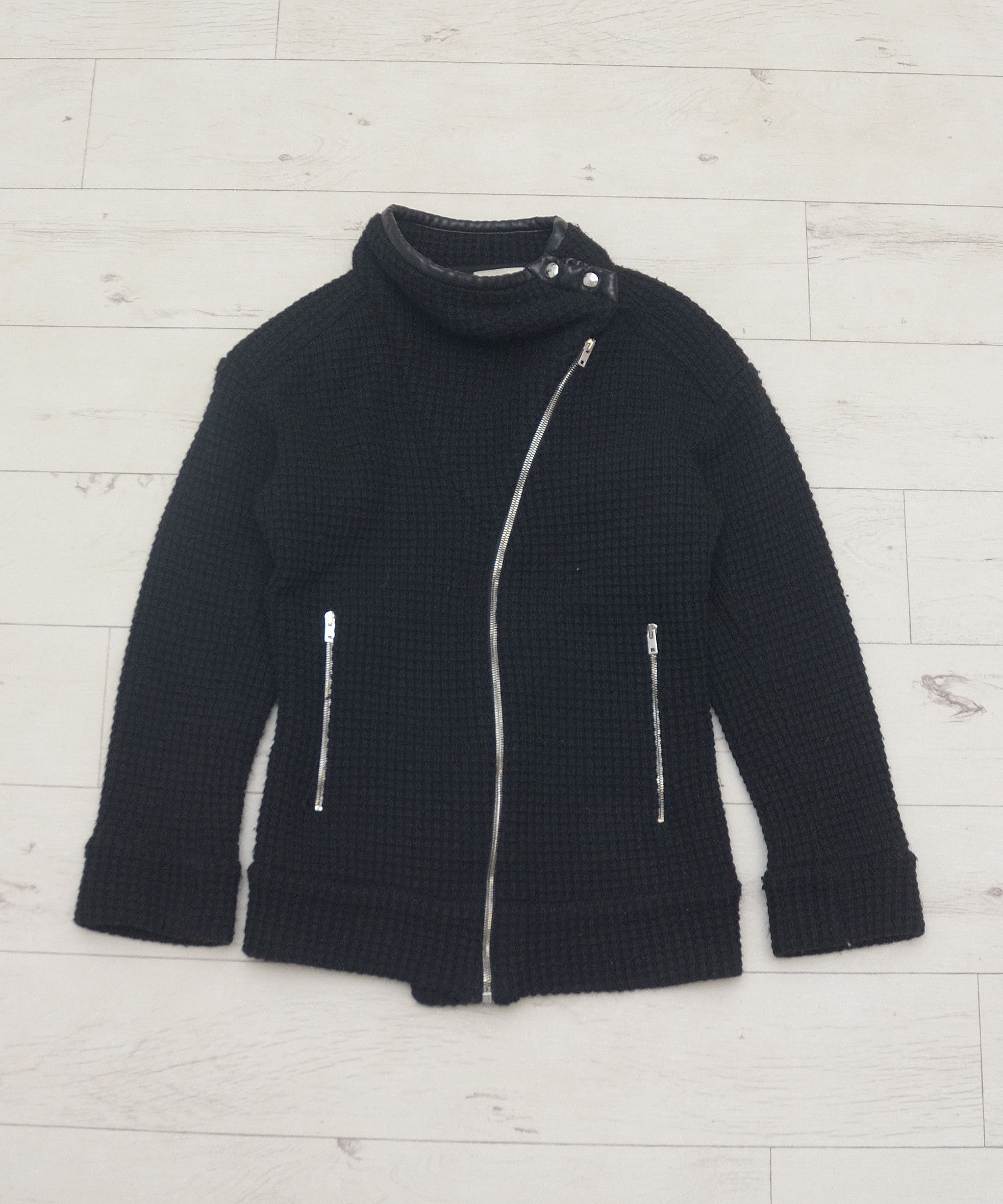 IRO Chanice Boucle Knit Jacket Chunky Wool Jacket Y2K