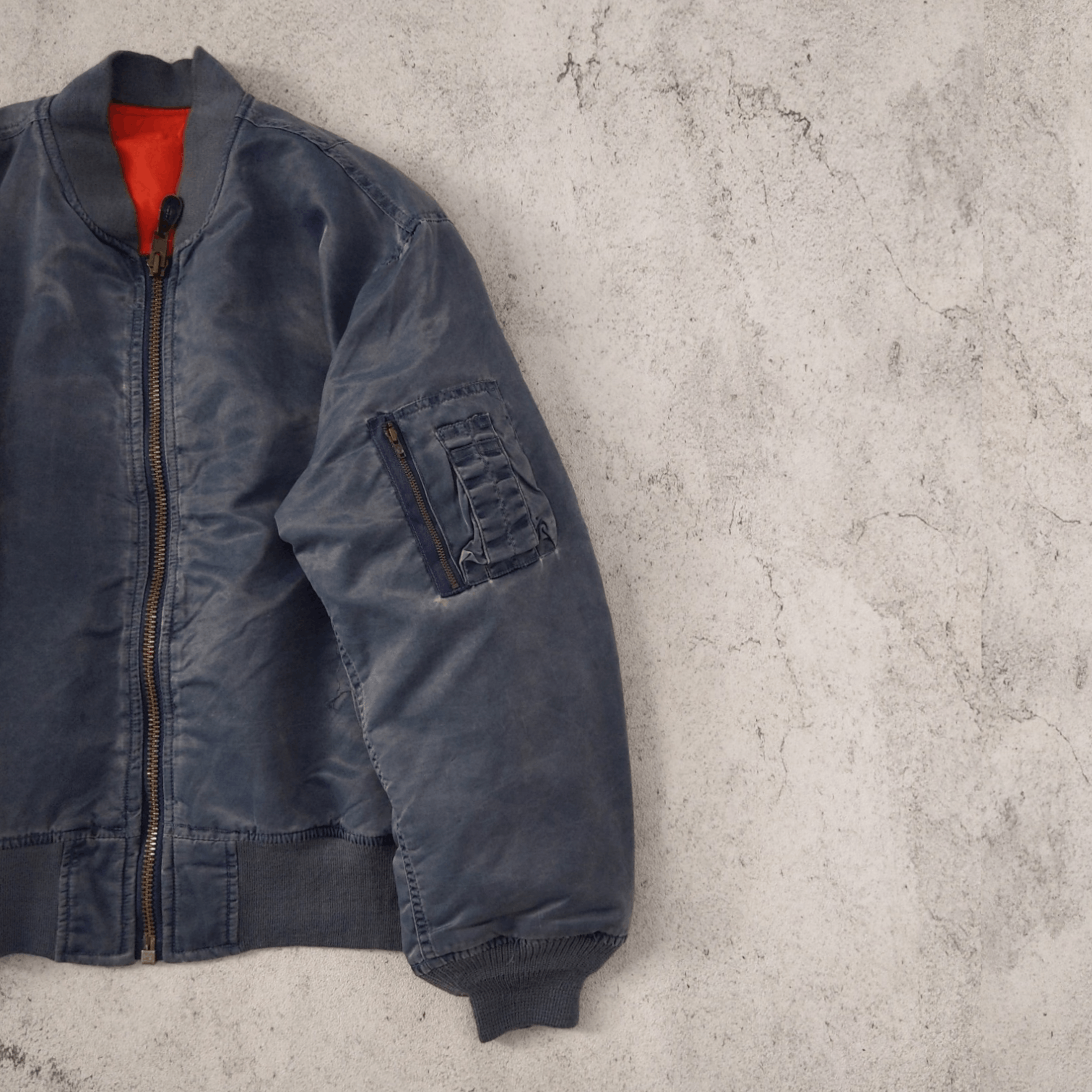 Japanese Brand × Vintage Vintage Sunfaded Purple Jacket Air Force Intermediate MA-1 Size US L / EU 52-54 / 3 - 6 Thumbnail
