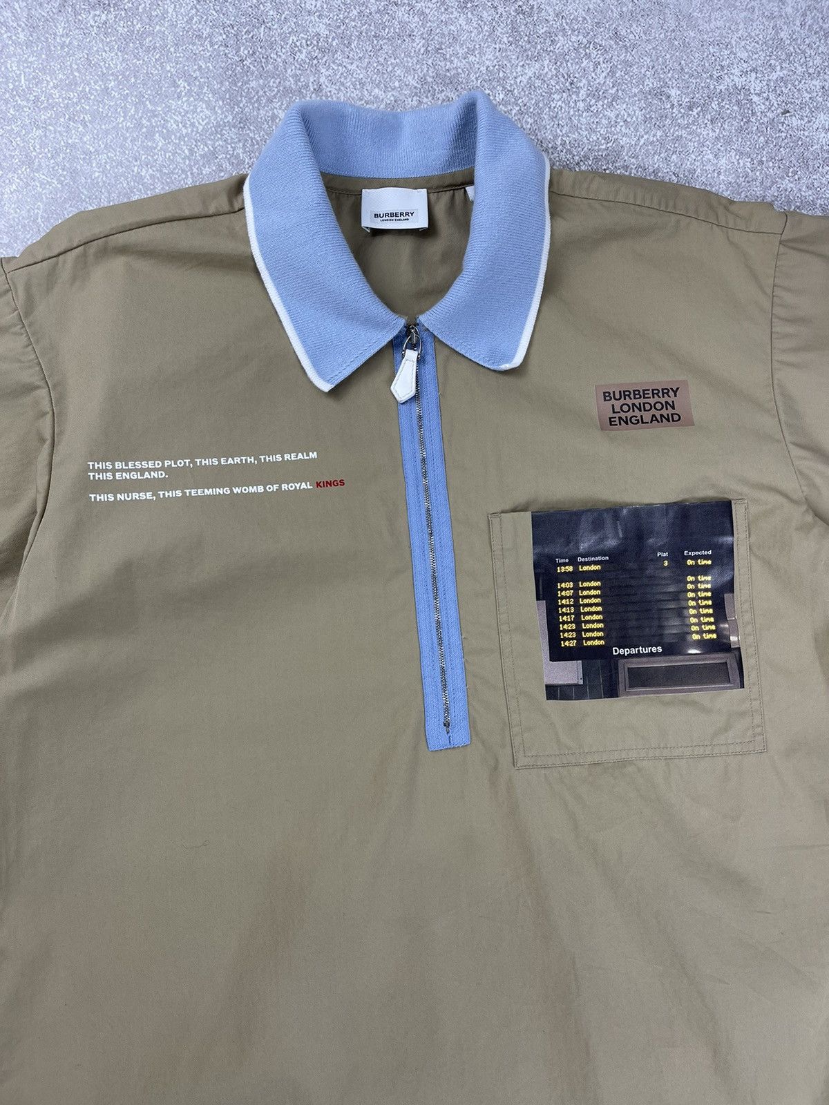 Burberry Burberry Short Sleeve Montage Print Cotton Shirt Size US XS / EU 42 / 0 - 3 Thumbnail
