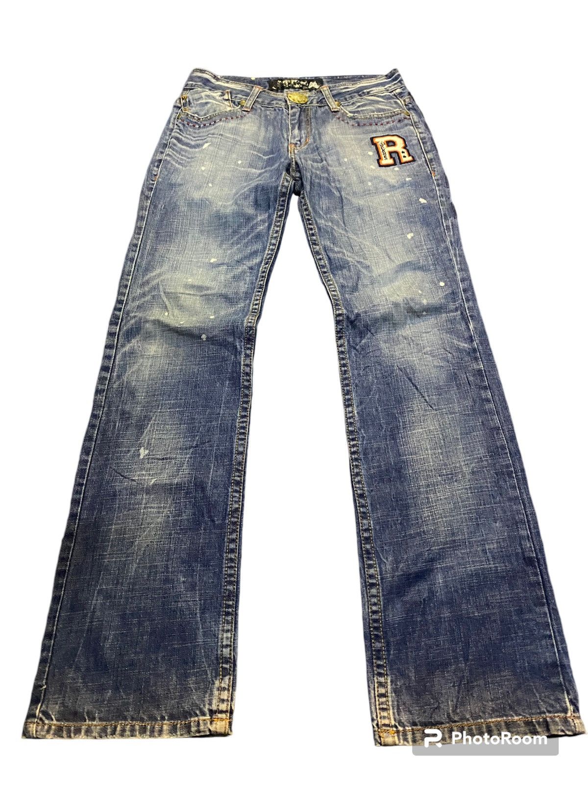 Hysteric Glamour × Japanese Brand Japan 🇯🇵 Redpepper patchwork painted Size US 32 / EU 48 - 3 Thumbnail