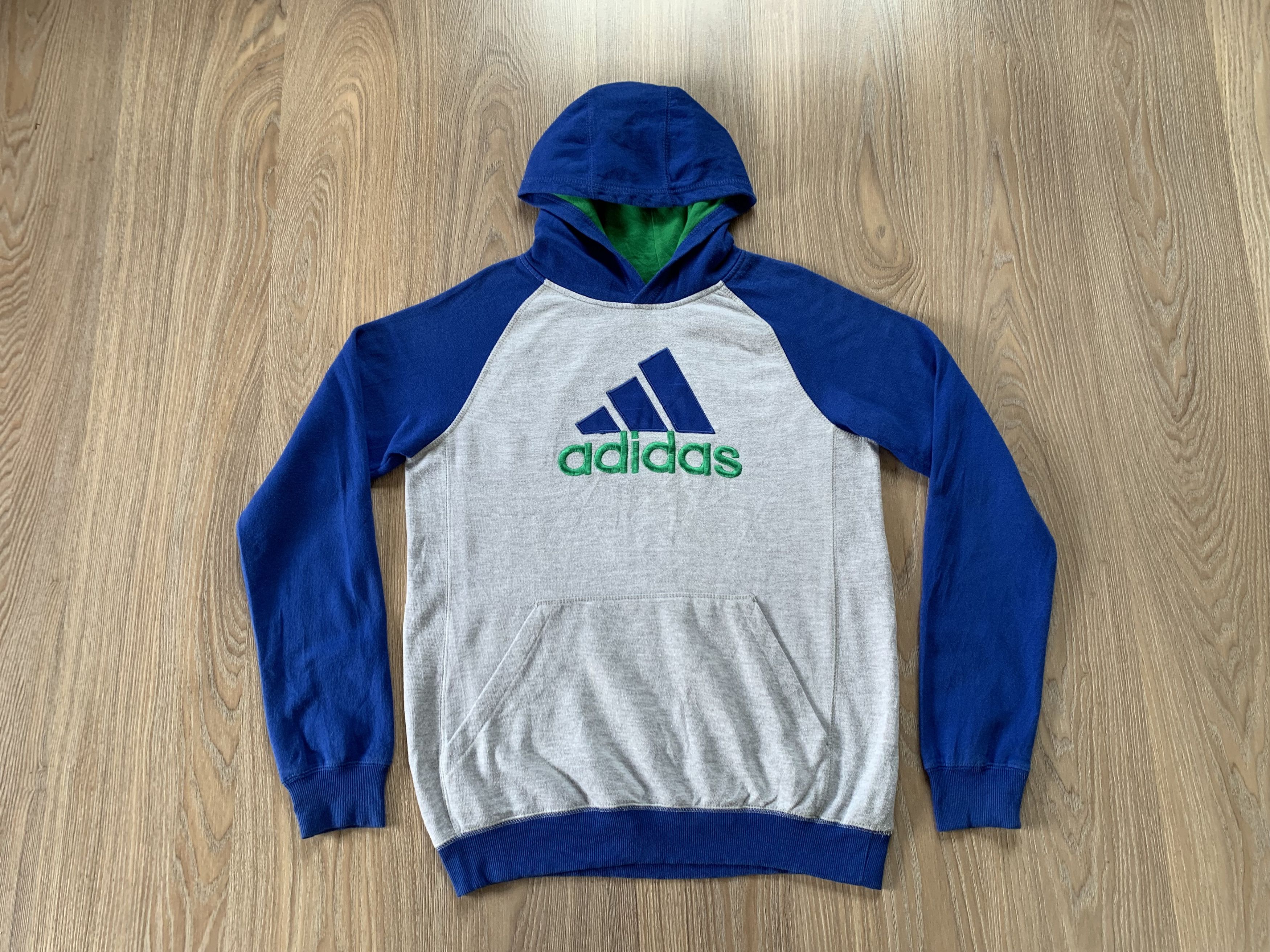 Adidas Center Logo Cotton Vintage Hoodie