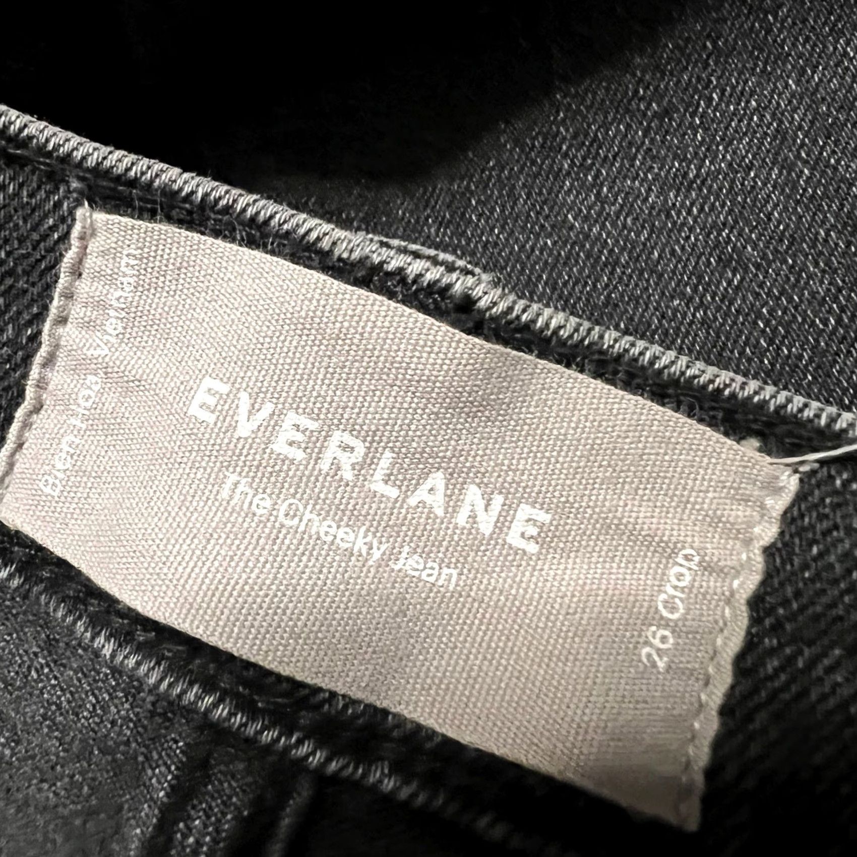 Everlane Everlane Jeans Womens 26 Cheeky Cropped Faded Black Cropped Pants Womens 26 Regular Black Cropped Jeans Size 26" / US 2 / IT 38 - 5 Thumbnail