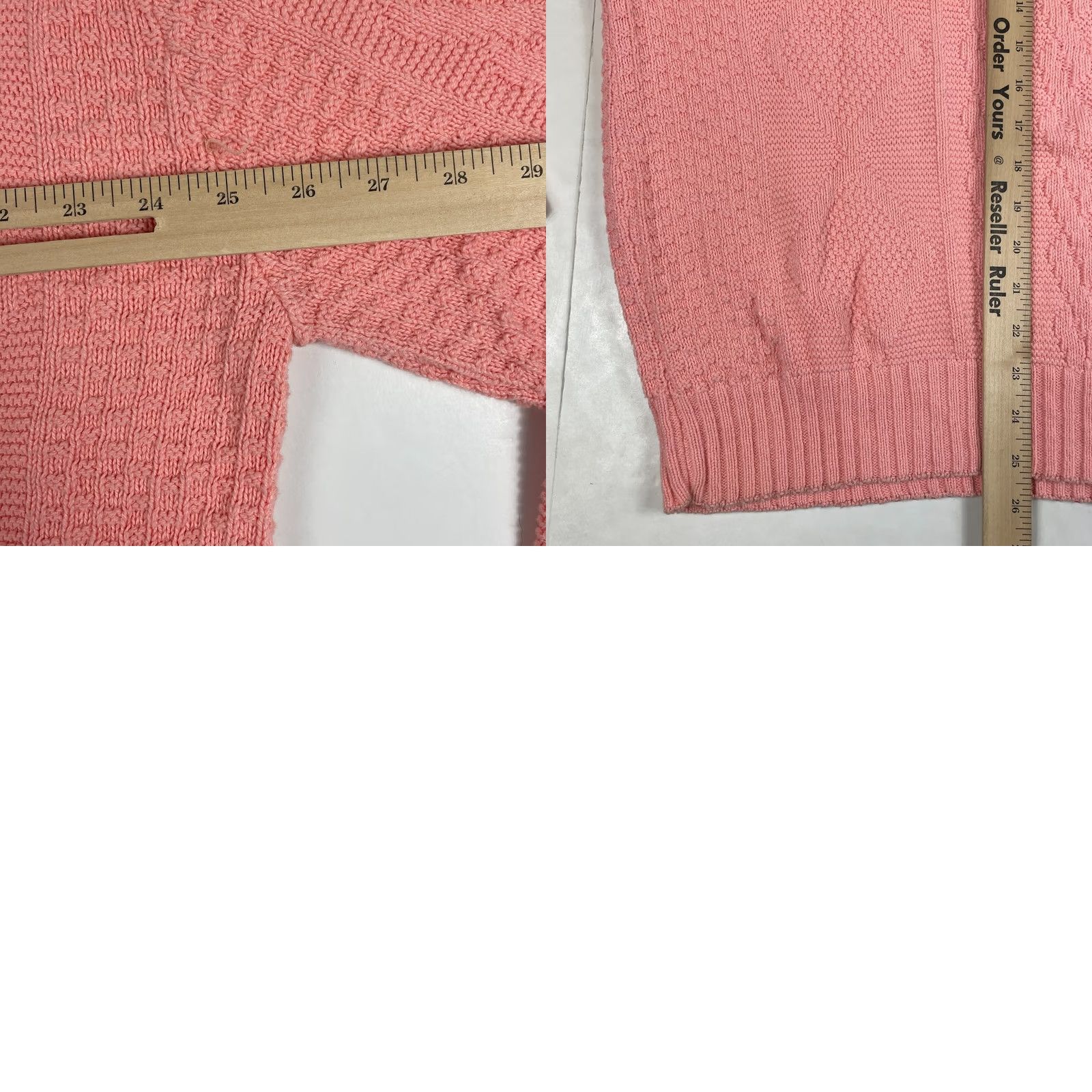 Vintage VINTAGE Victoria Dry Good Sweater Womens XL Pink Goods Women Extra Large Cable Knit Made USA Size XL / US 12-14 / IT 48-50 - 9 Thumbnail
