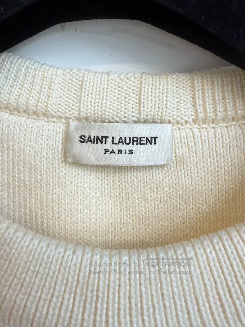 Saint Laurent Paris Saint Laurent Paris Beige Golden Stripe Sweater i Size US M / EU 48-50 / 2 - 4 Thumbnail