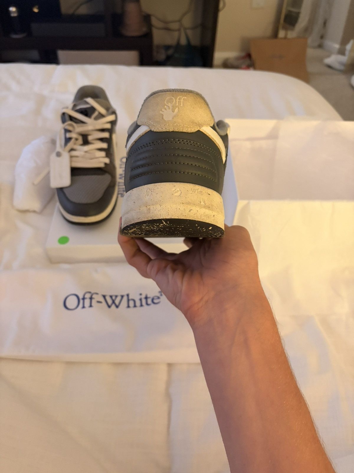 Off-White OFF WHITE OUT OF OFFICE SLIM/MESH Size US 11 / EU 44 - 6 Thumbnail