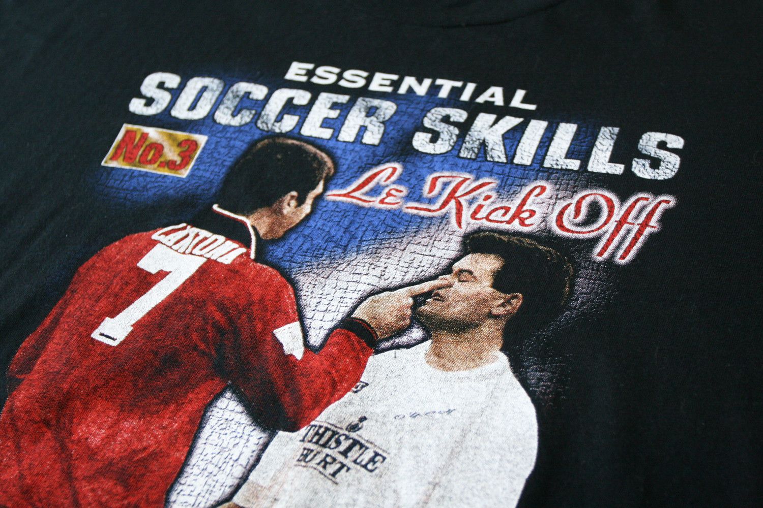 Vintage Vintage 90s Eric Cantona Manchester United Single Stitch tee Size US XL / EU 56 / 4 - 3 Thumbnail