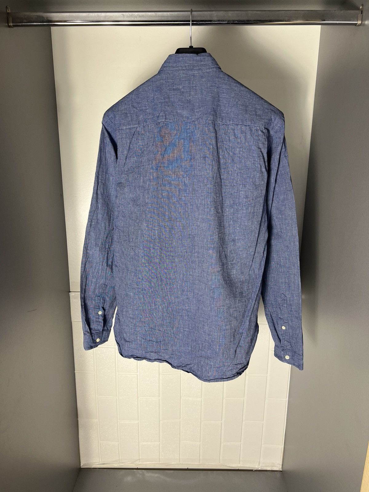 Oliver Spencer × Vintage VERY RARE OLIVER SPENCER LINEN DESIGNER SHIRT JAPAN STYLE Size US M / EU 48-50 / 2 - 9 Thumbnail