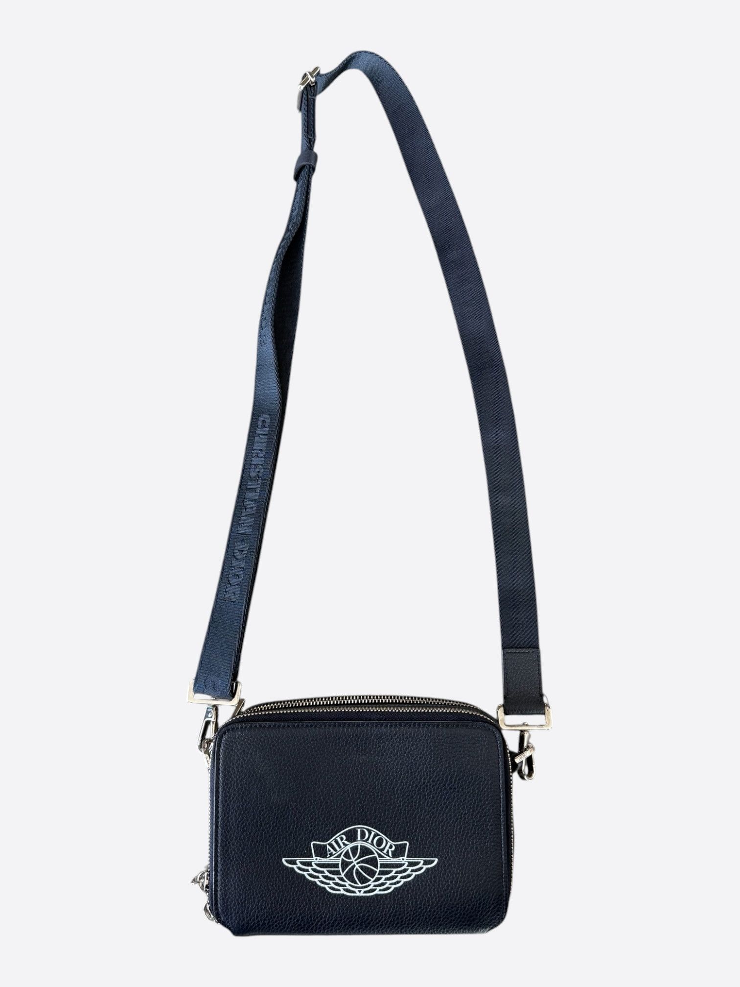 Dior Dior Jordan Navy & White Logo Messenger Bag Size ONE SIZE - 1 Thumbnail