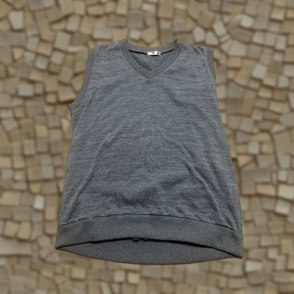 Vintage Ohoo Sweater Vest Men XL Green Blue Sleeveless V-Neck Casual Regular Size US XL / EU 56 / 4 - 1 Thumbnail