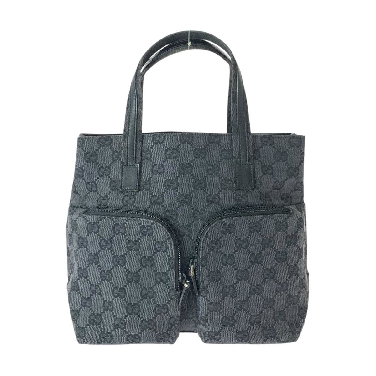 Gucci Gucci Gucci GG Canvas Leather Handbag Leather Tote Bag 002 1080 002 058 DUTY FREE for USA Size ONE SIZE - 1 Thumbnail