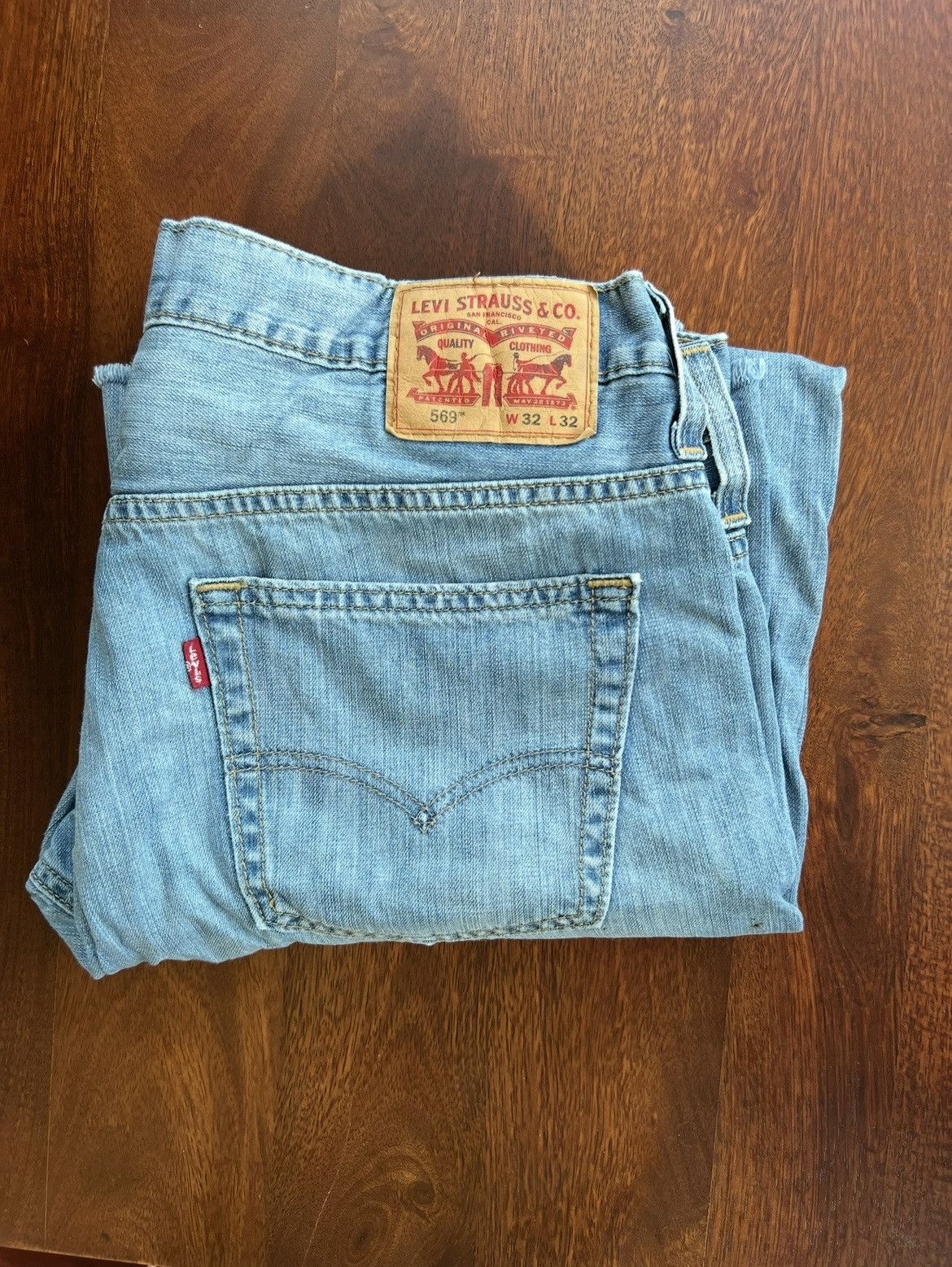 Levi's Vintage Clothing Levis 569 wide bootcut fit jeans Size US 32 / EU 48 - 5 Thumbnail
