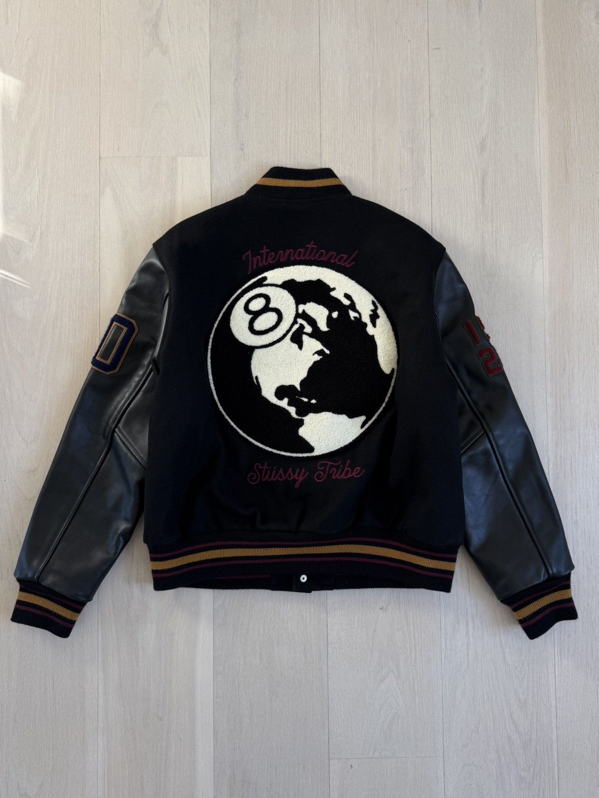 Stussy Stussy 40th Anniversary Leather Varsity Jacket Size US M / EU 48-50 / 2 - 2 Thumbnail