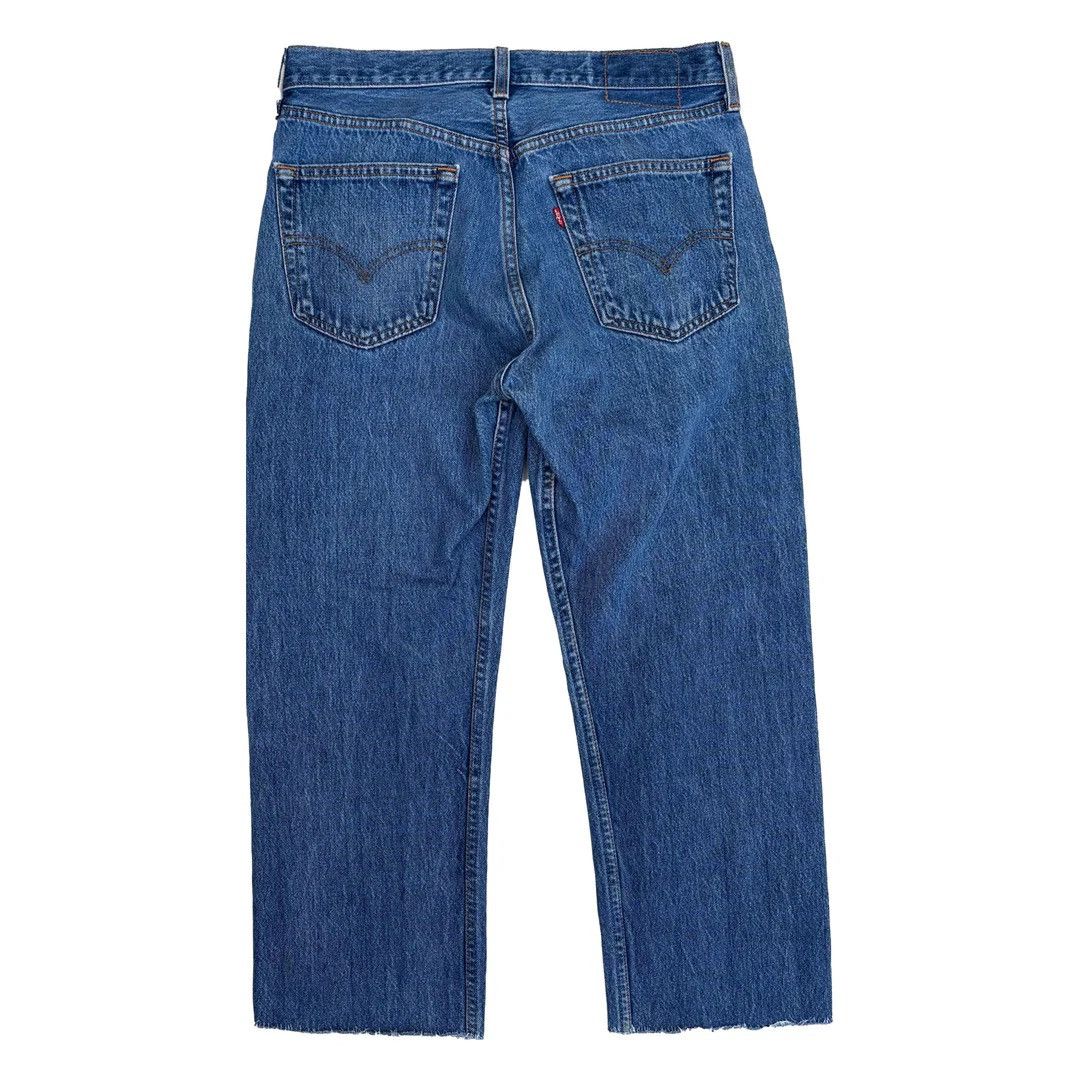 Levi's × Vintage Levi’s 505 1980 80s Vintage W32 L28 USA Blue Denim Jeans Size US 32 / EU 48 - 1 Thumbnail