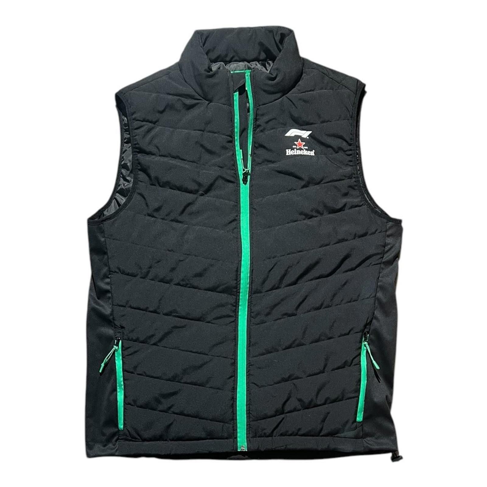 Other Heineken Beer Formula 1 F1 Licensed Product Puffer Vest Size US XL / EU 56 / 4 - 1 Thumbnail