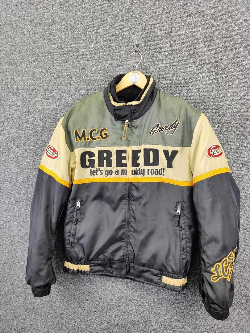 Greedy Genius Vintage Greedy Racing Motorcycle Bikers Ridding Jacket Size US M / EU 48-50 / 2 - 2 Thumbnail