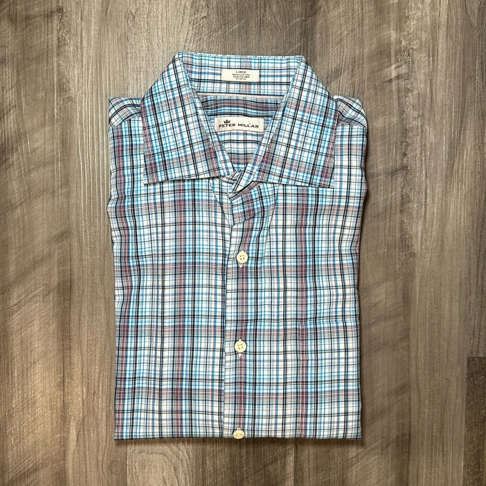 Peter Millar Peter Millar Long Sleeve Button Down - Large Size US L / EU 52-54 / 3 - 1 Thumbnail