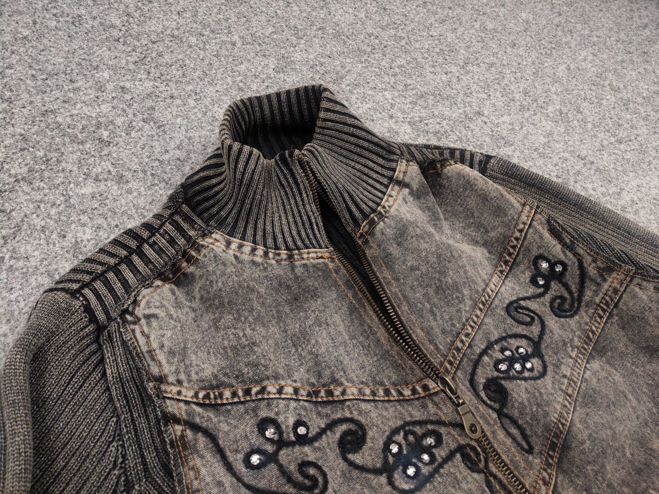 Hysteric Glamour Vintage Jacket Ribbed sleeves if six was nine style LGB Y2K Size M / US 6-8 / IT 42-44 - 10 Thumbnail